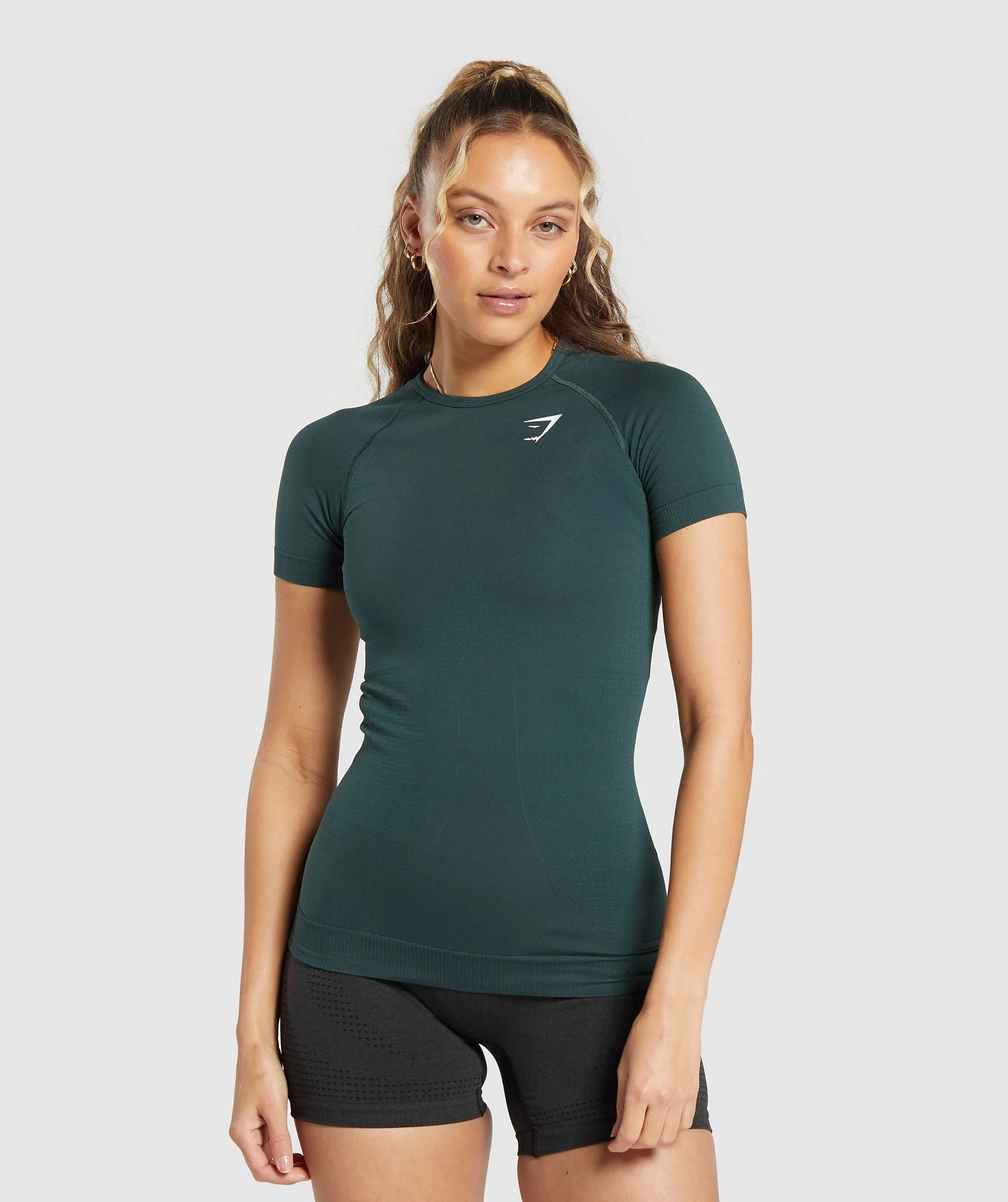 Gymshark Vital Seamless T-Shirt - Woodland Green Marl