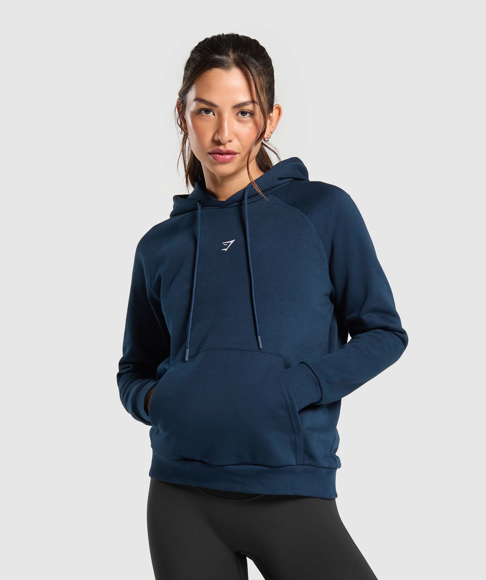Gymshark Training Fleece Regular Hoodie - Navy
