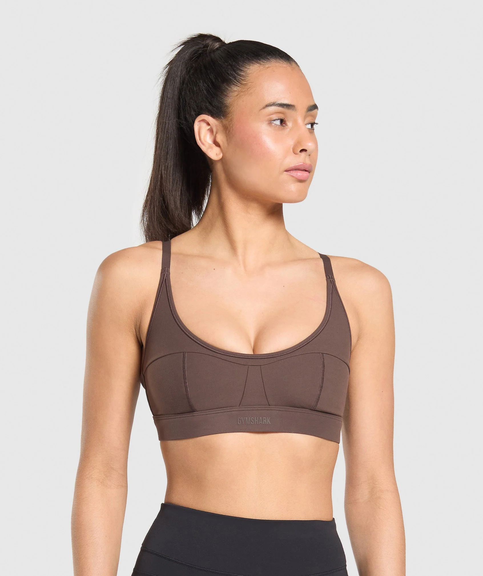 Gymshark Superset Sports Bra - Deep Brown