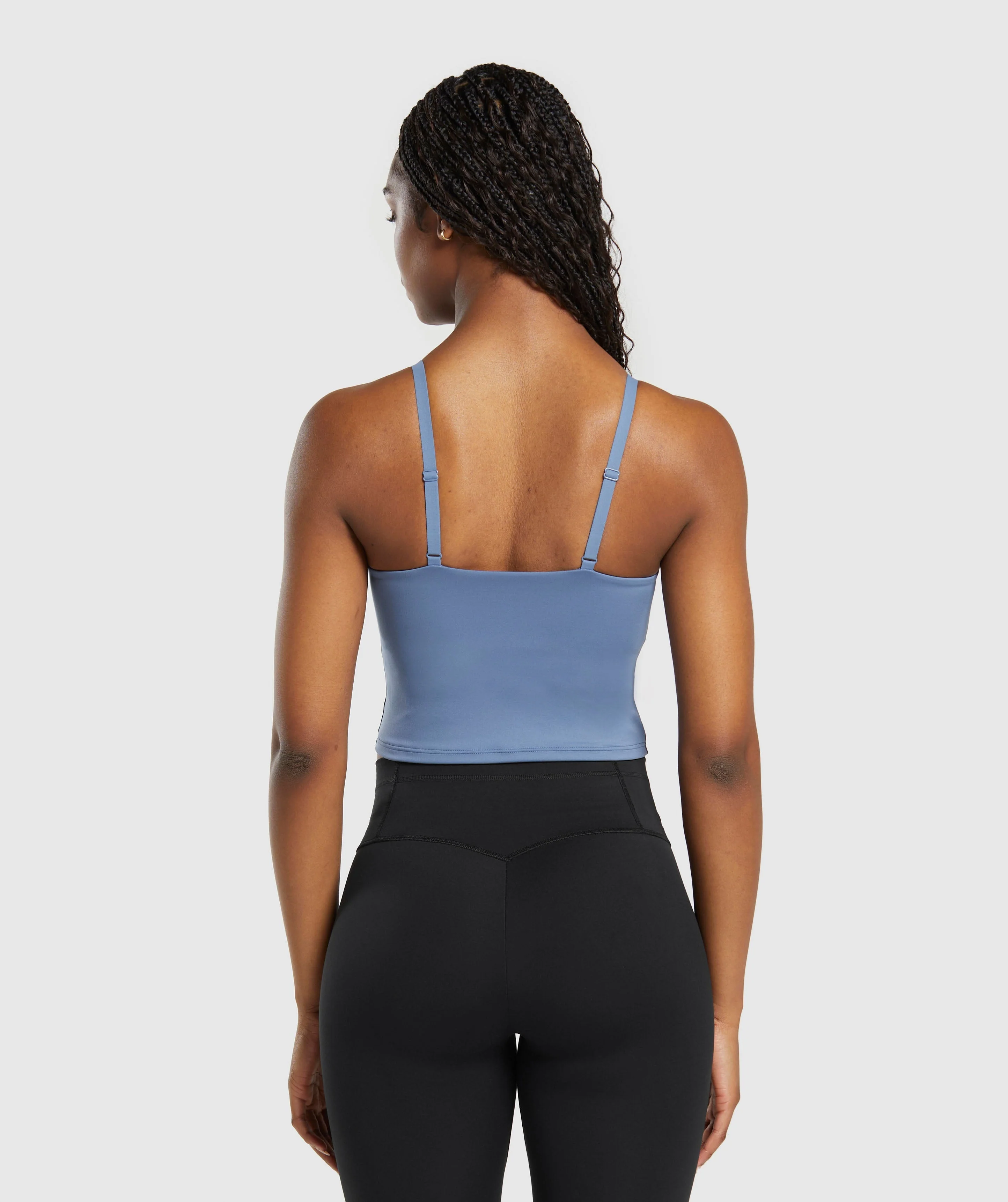 Gymshark Training Cami Tank With Shelf - Faded Blue