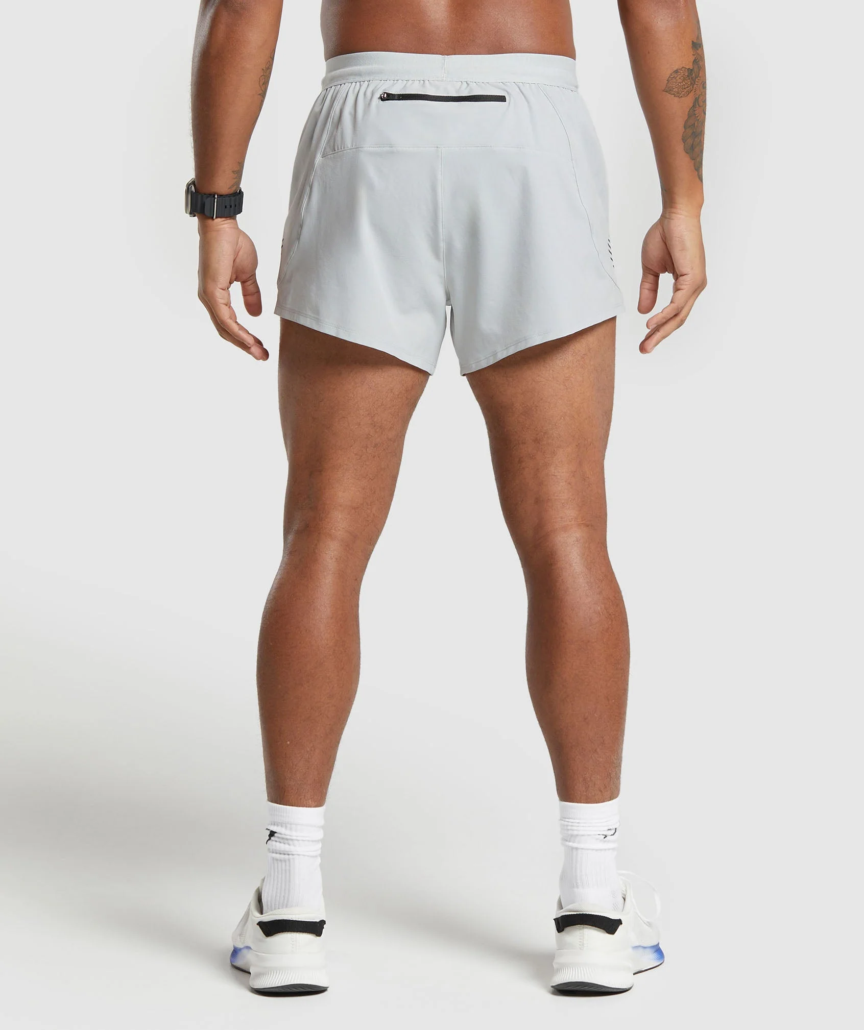 Gymshark Apex Run 5 Shorts - Light Grey
