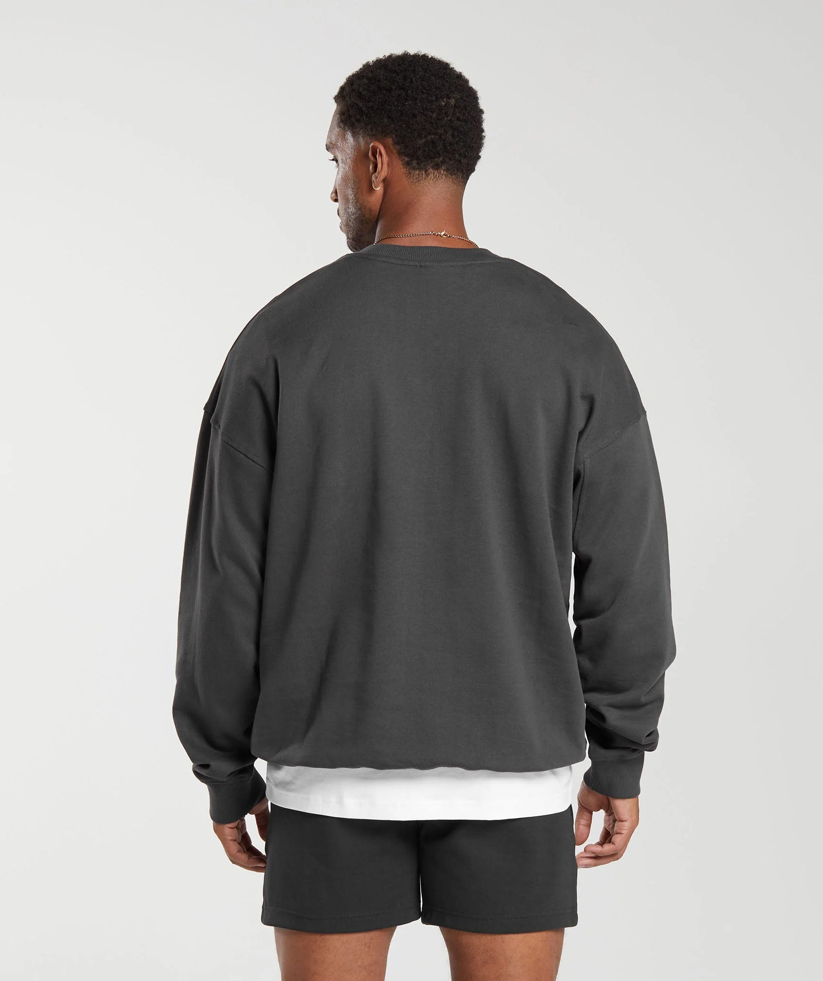Gymshark Rest Day Essential Crew - Onyx Grey