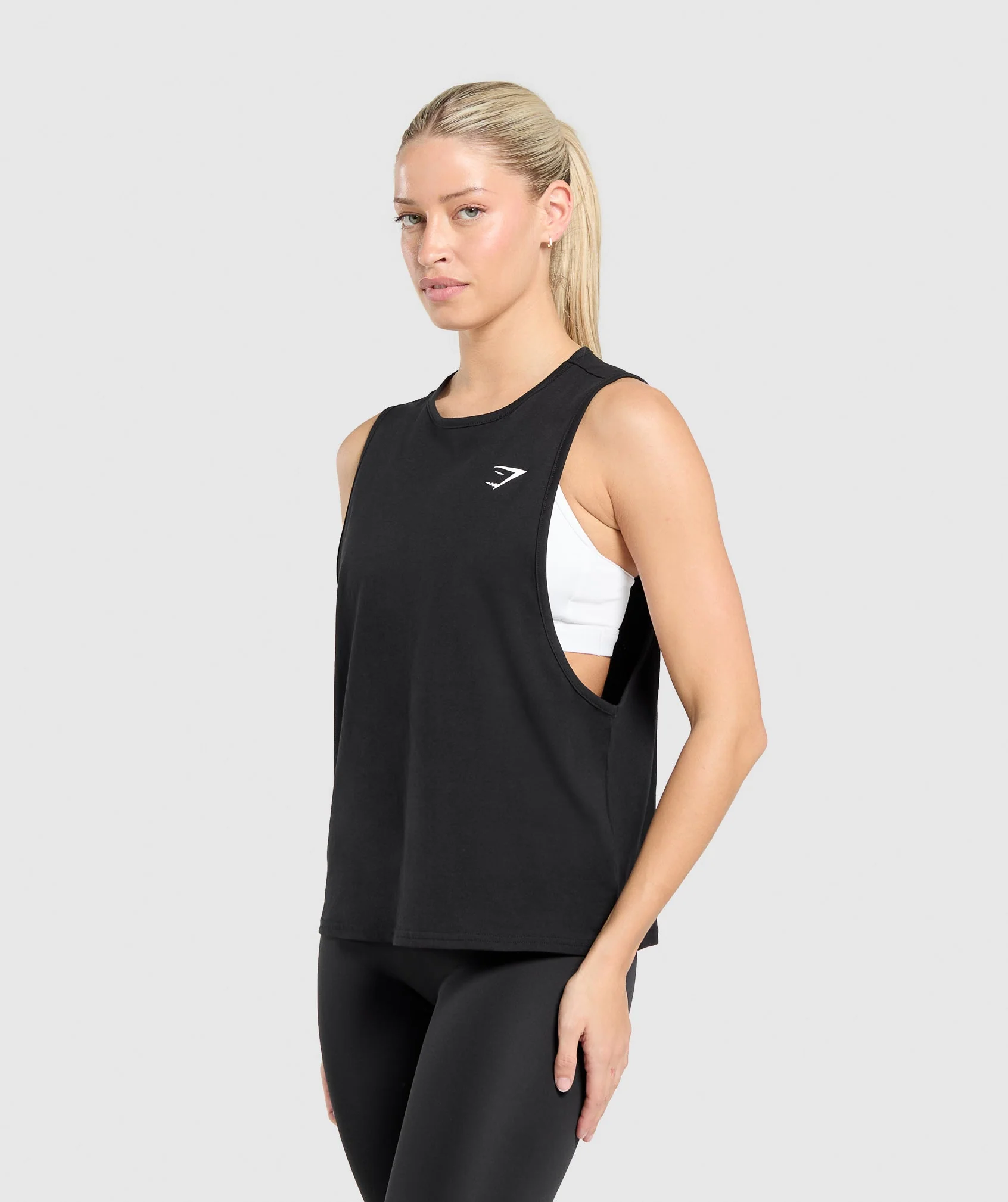 Gymshark Training Drop Arm Tank - Black