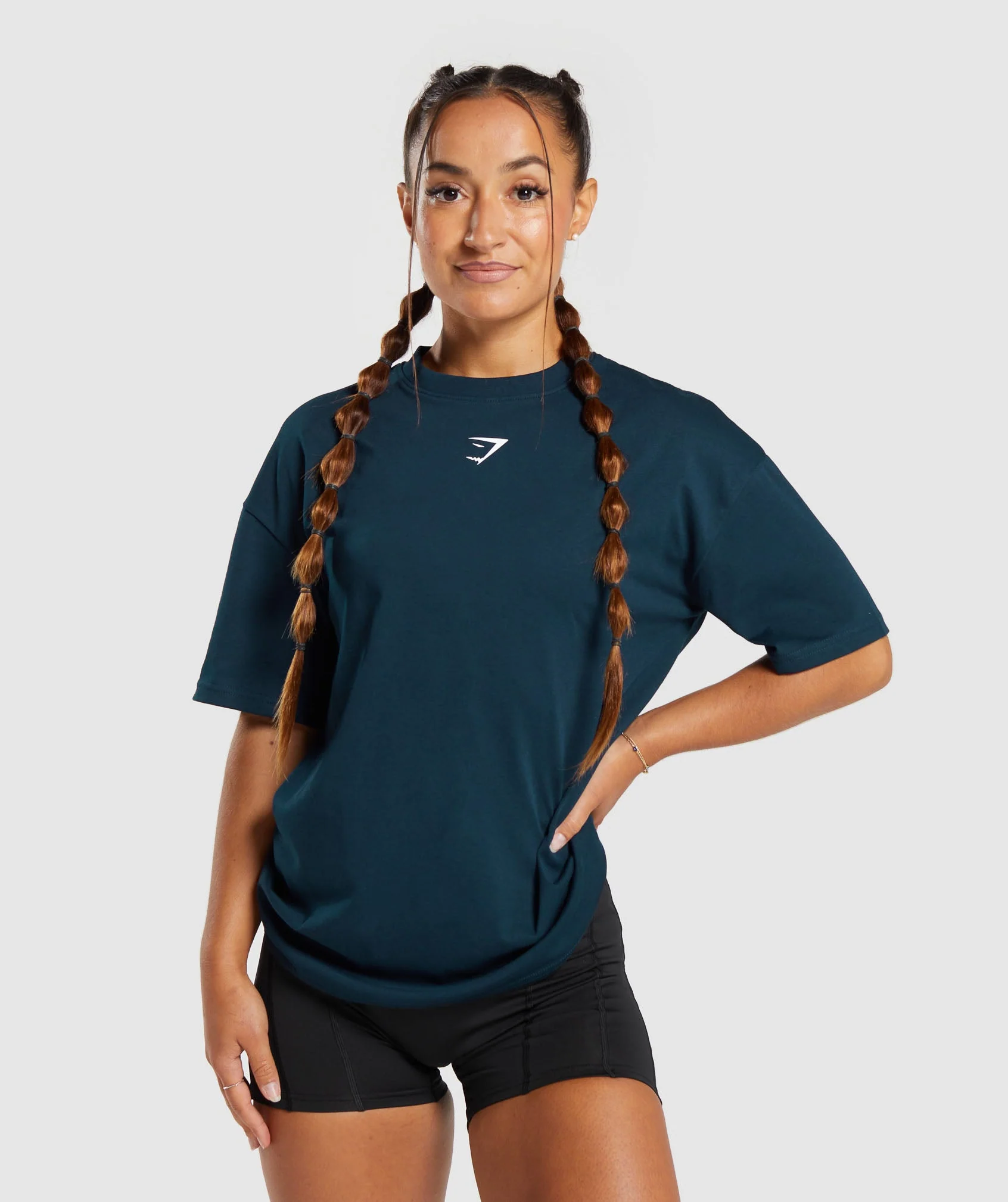 Power Oversized T-Shirt - Navy