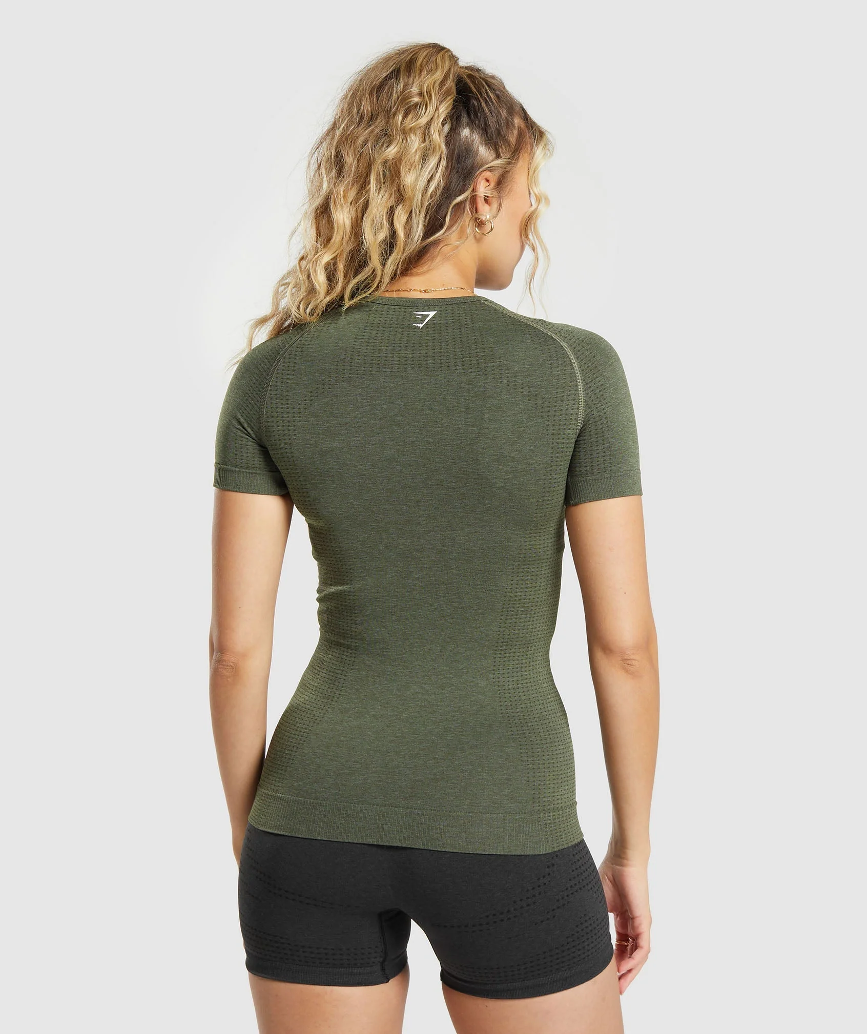 Gymshark Vital Seamless T-Shirt - Base Green Marl