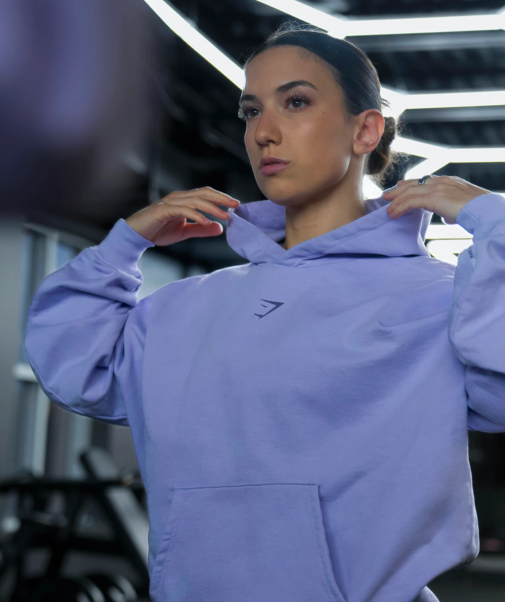 GS X Diana Oversized Graphic Hoodie - Powdered Lilac
