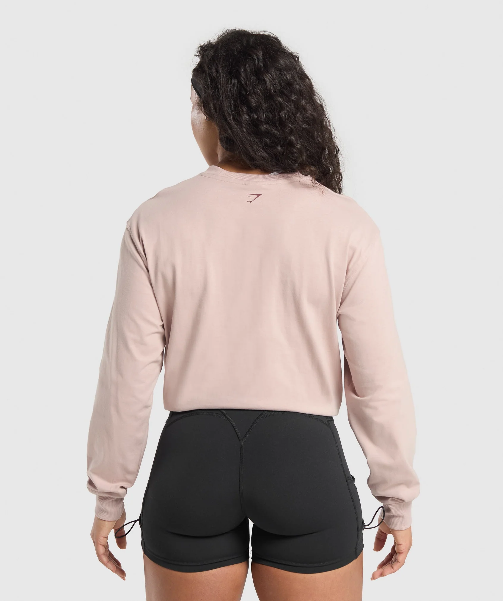 Gymshark Retro Lifting Long Sleeve T-Shirt - Muted Pink