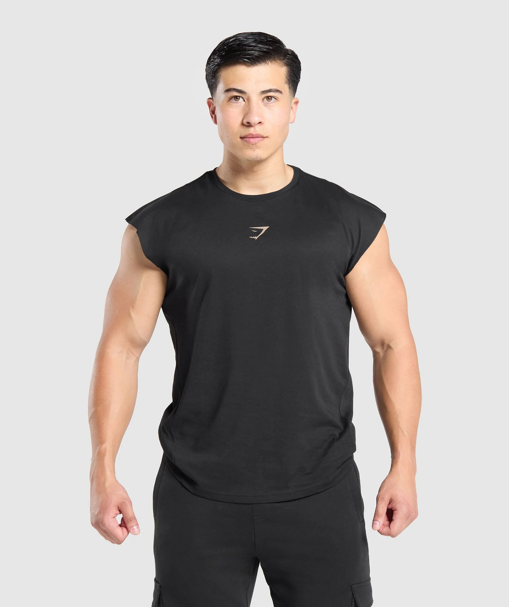 Gymshark Lifting Stars Cut Off Tank - Black