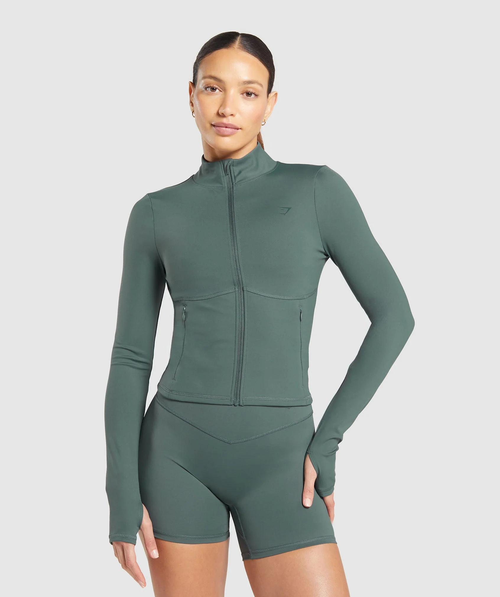 Gymshark Elevate Tracktop - Slate Teal