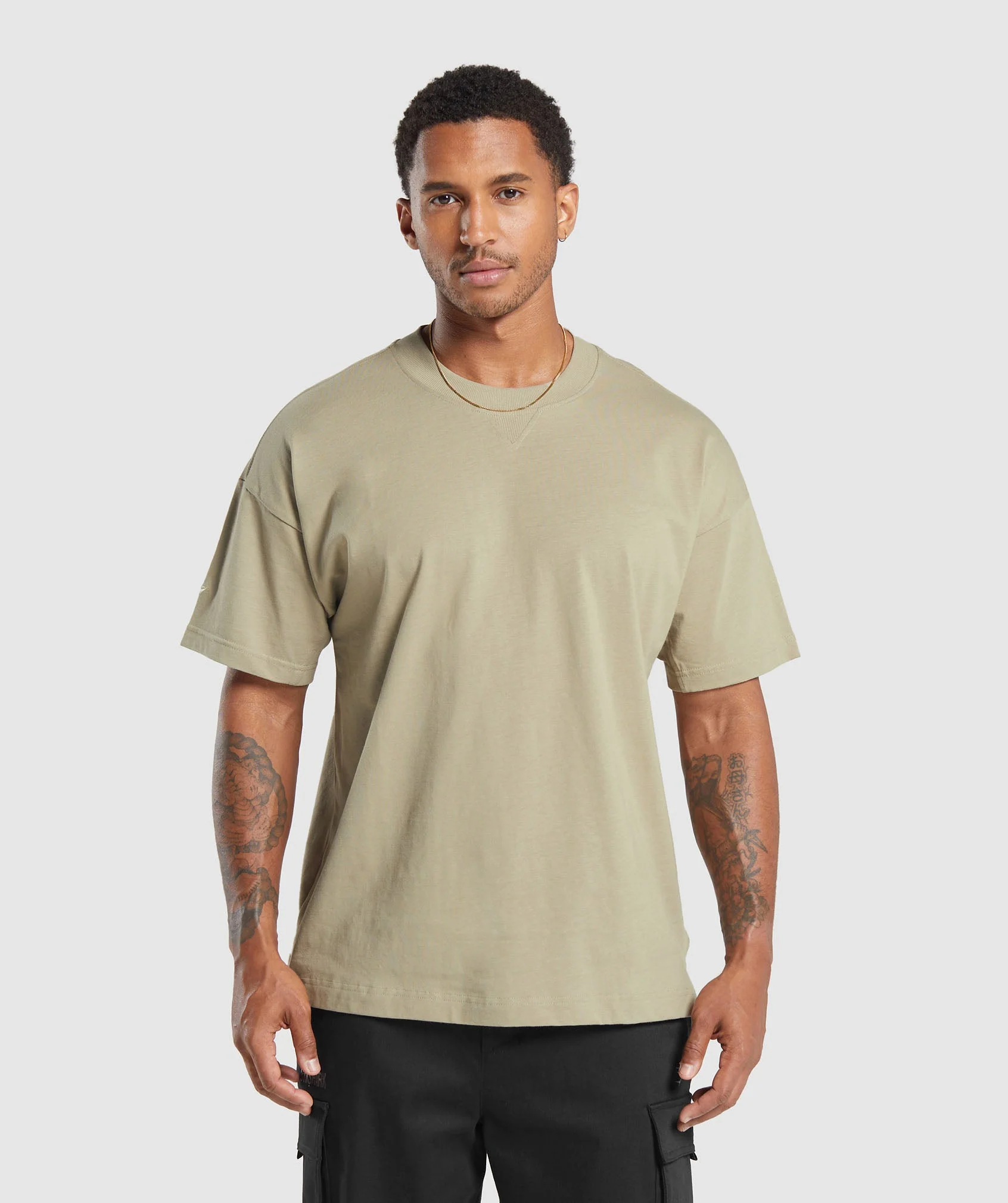 Gymshark Rest Day Essentials T-Shirt - Sand Brown