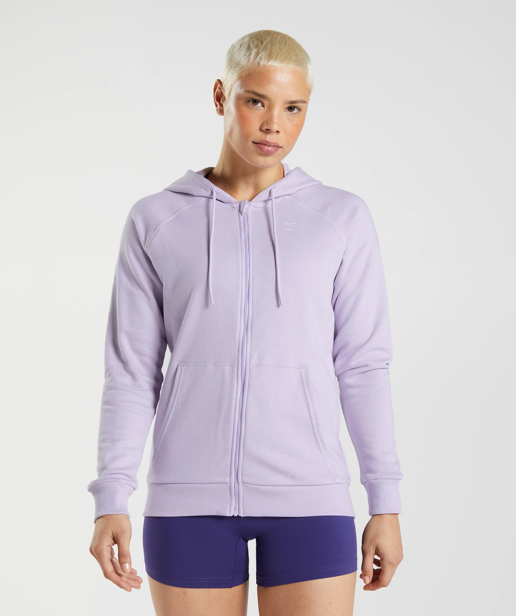Gymshark Training Zip Hoodie - Soft Lilac