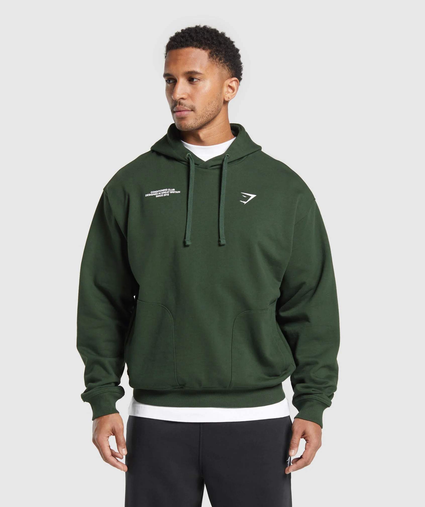 Gymshark Conditioning Club Hoodie - Trail Green