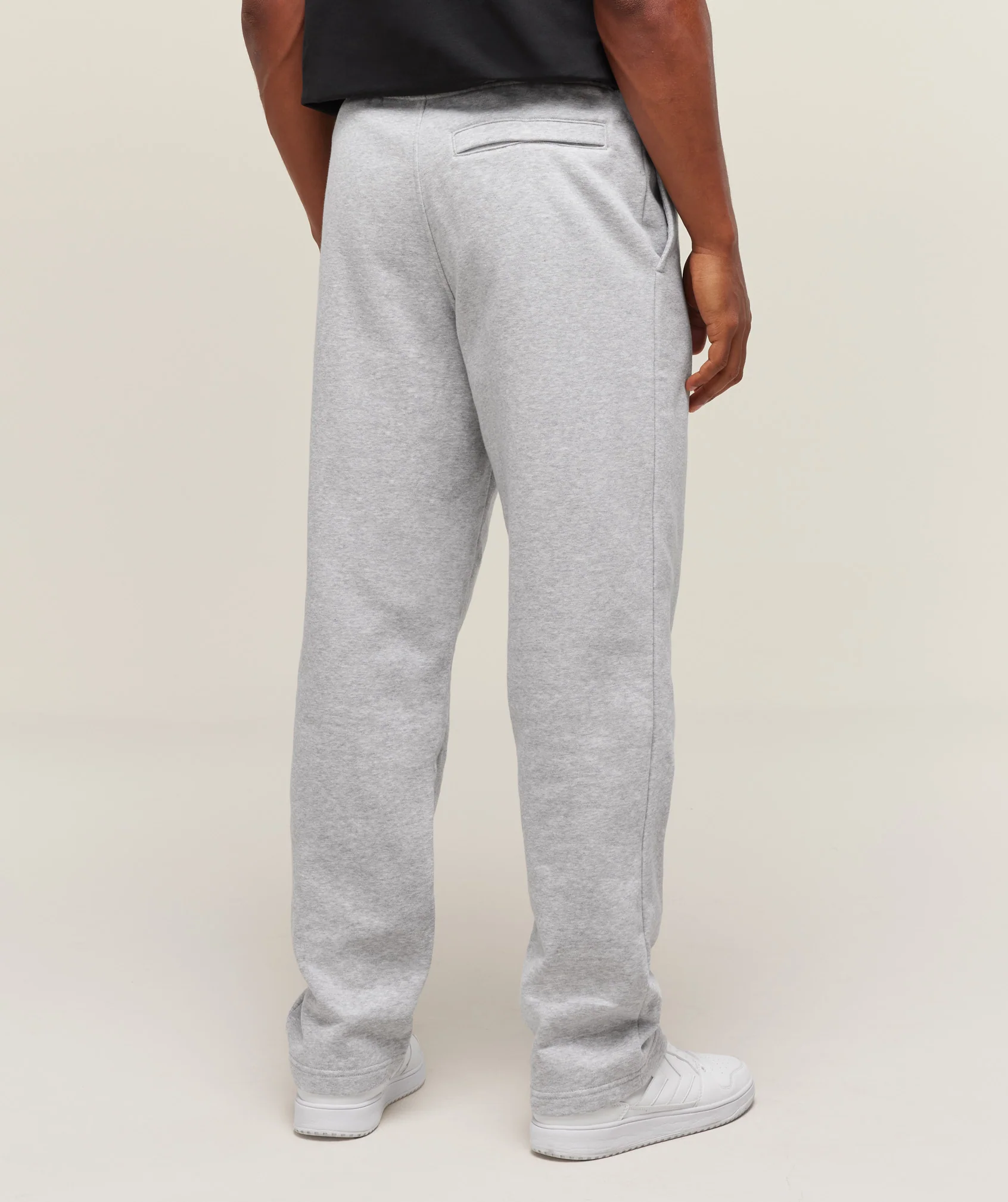 Gymshark Crest Straight Leg Joggers - Light Grey Marl