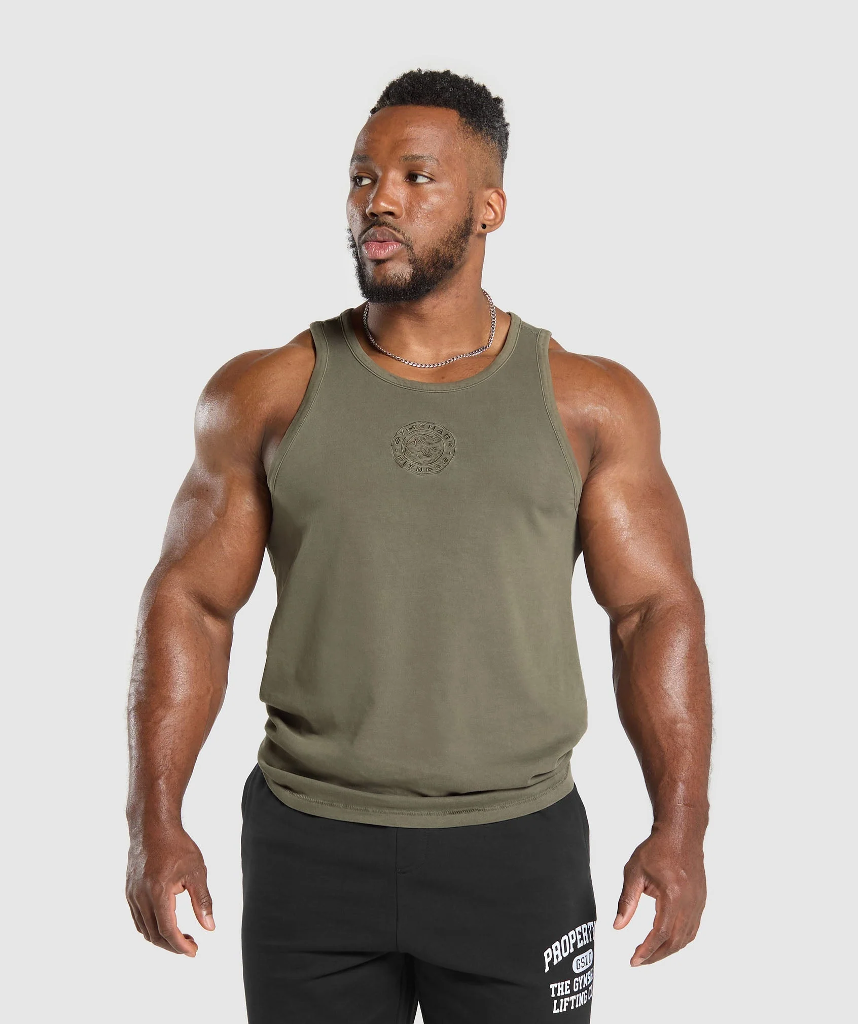 Gymshark Premium Legacy Tank - Camo Brown