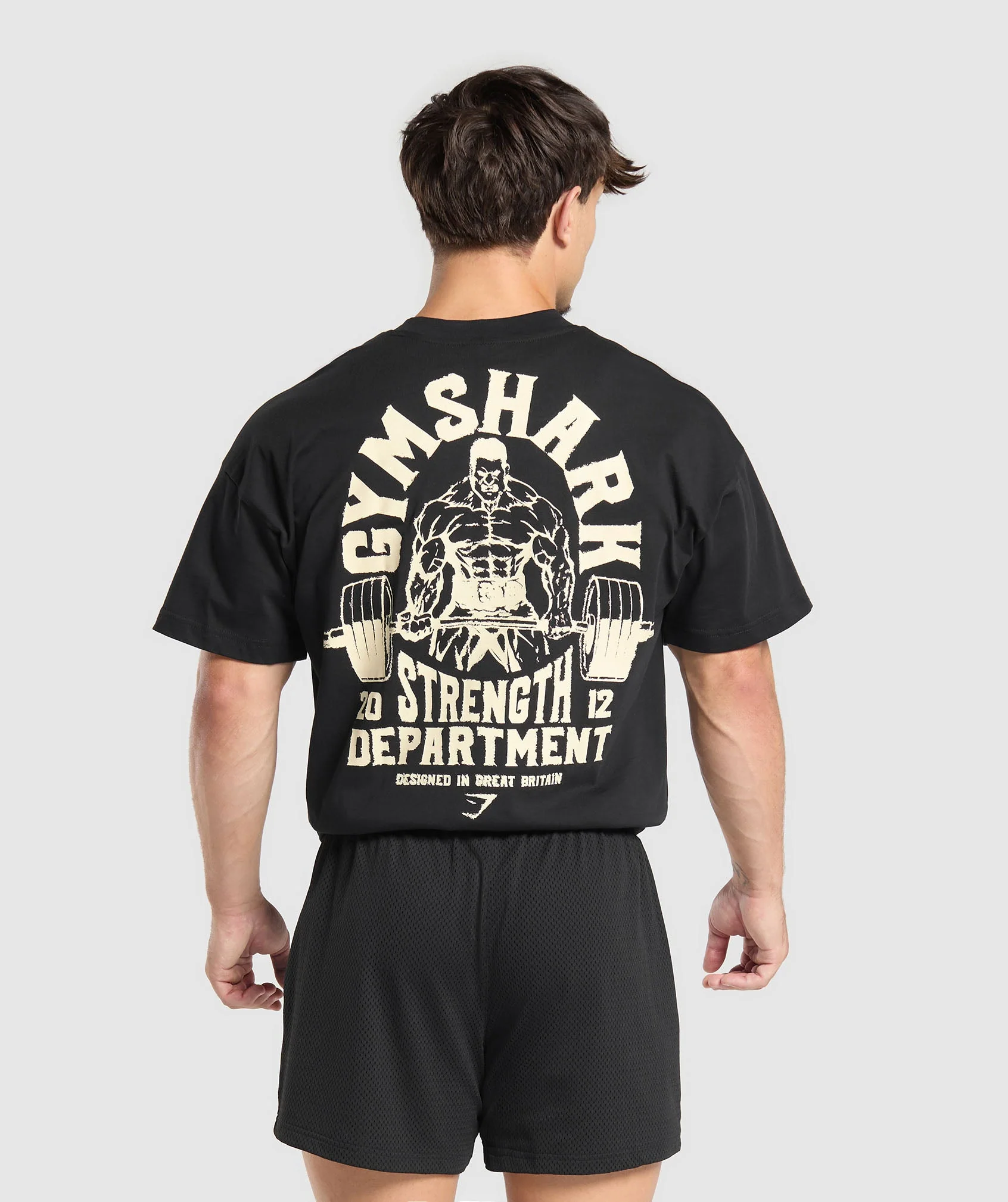 Gymshark Strength Department Graphic T-Shirt - Black