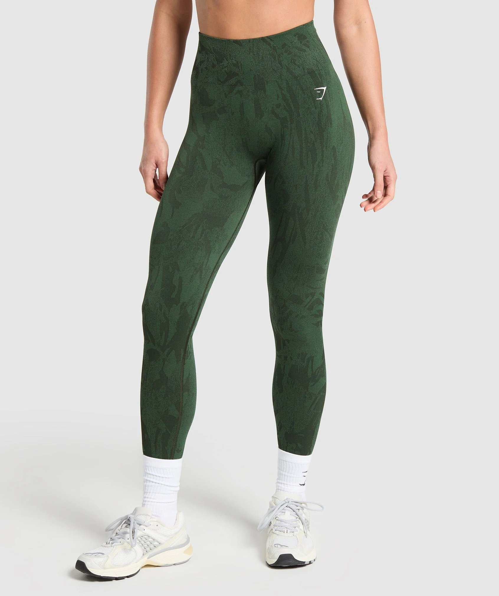 Gymshark Adapt Camo Seamless Leggings - Green