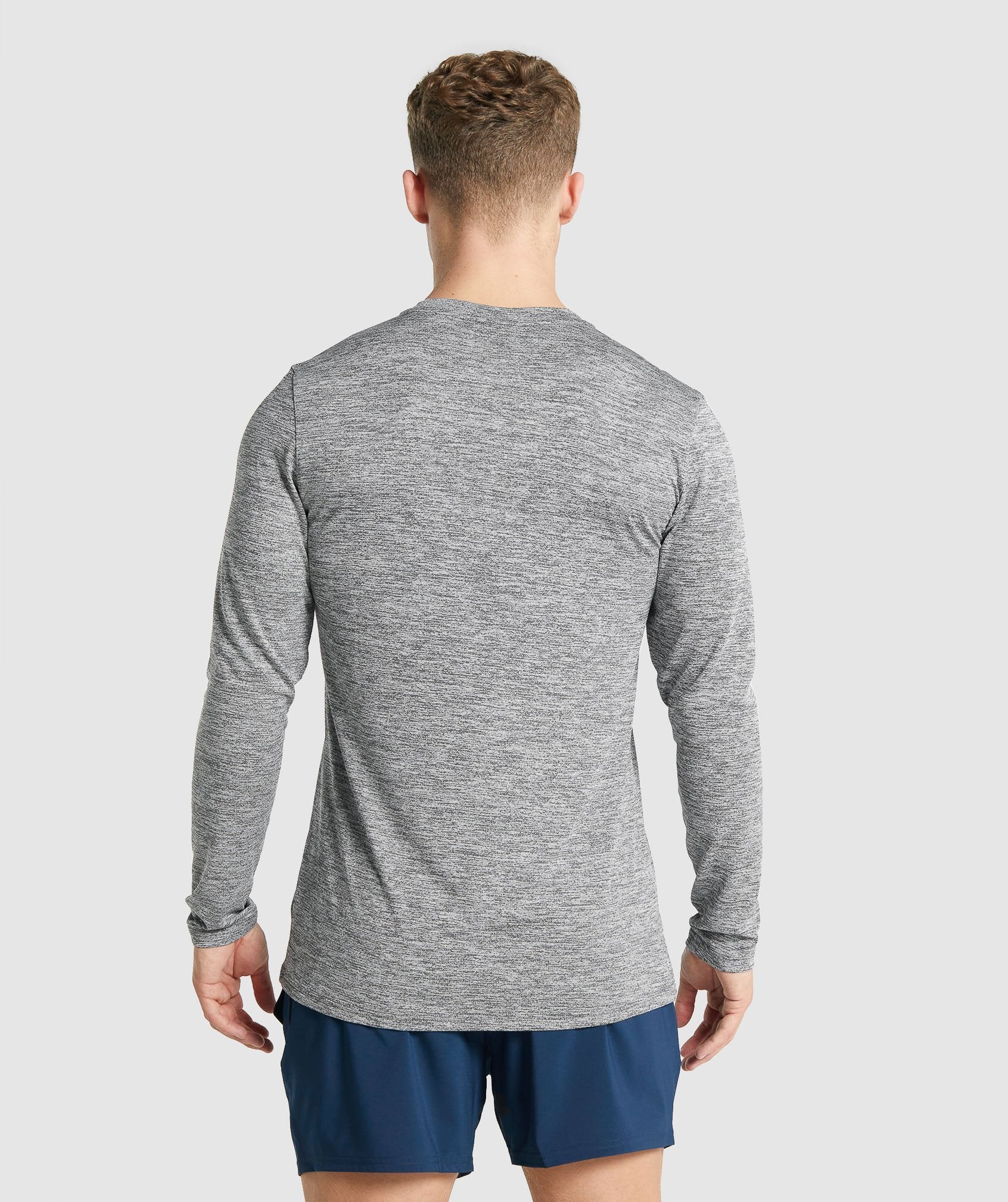 Gymshark Arrival Marl Long Sleeve T-Shirt - Charcoal Marl