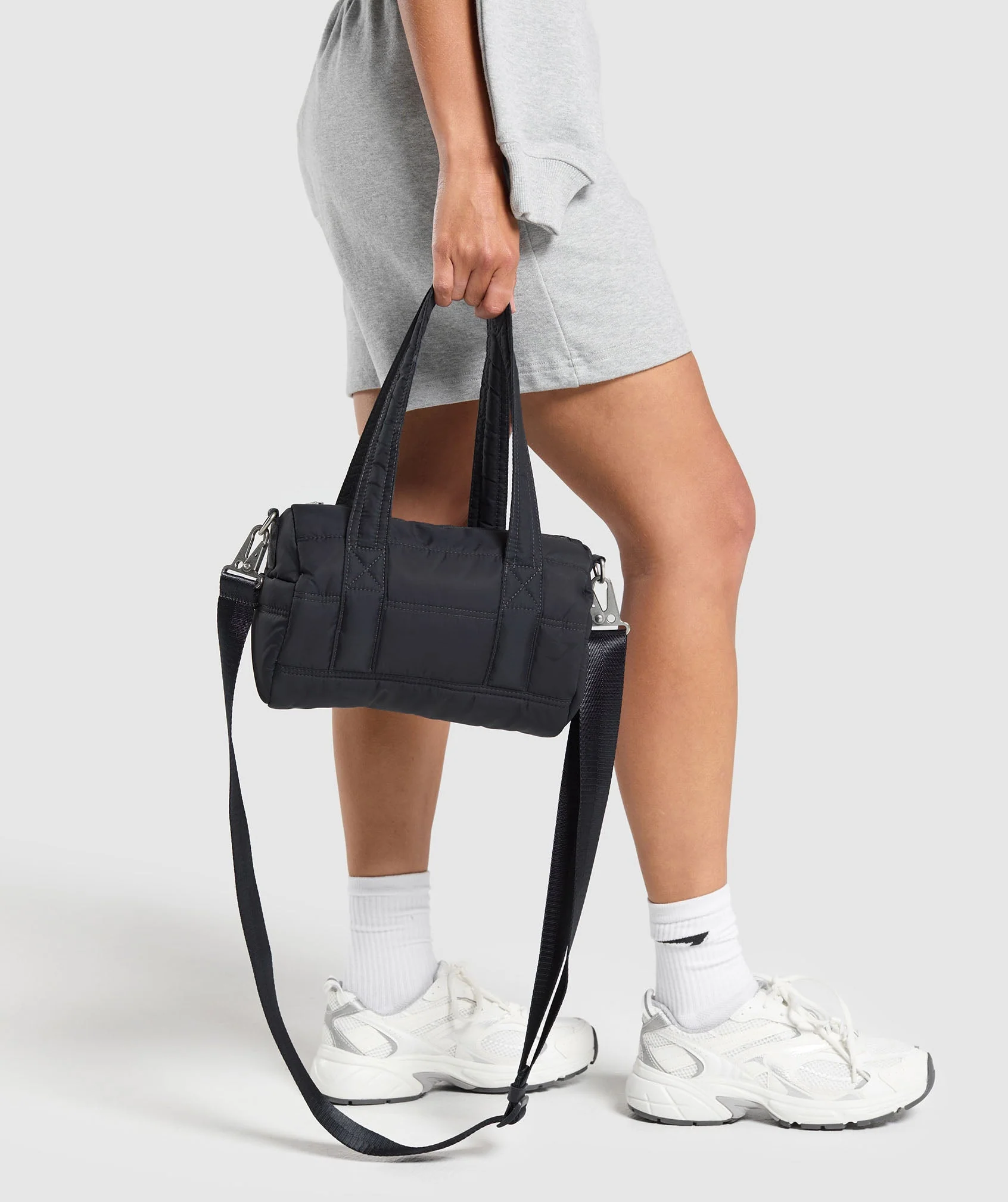 Gymshark Premium Lifestyle Mini Barrel Bag - Onyx Grey