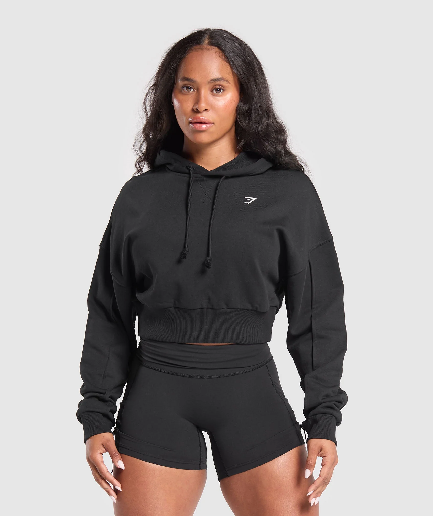 Gymshark Adapt Camo Graphic Hoodie - Black