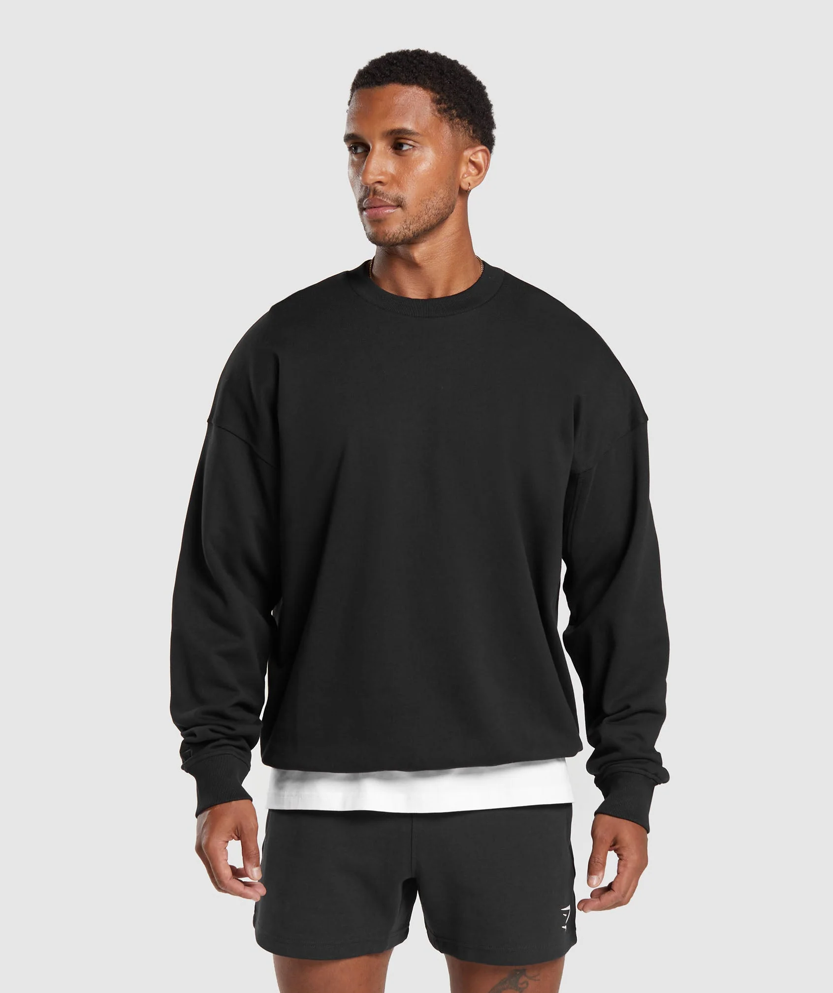 Gymshark Rest Day Essential Crew - Black