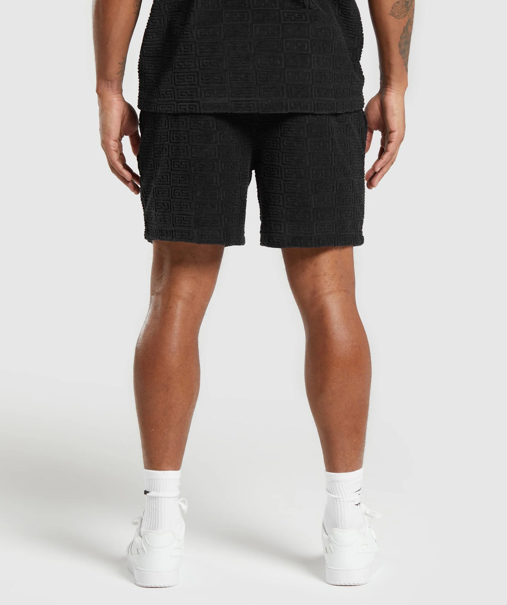 Gymshark Towelling 7 Shorts - Black