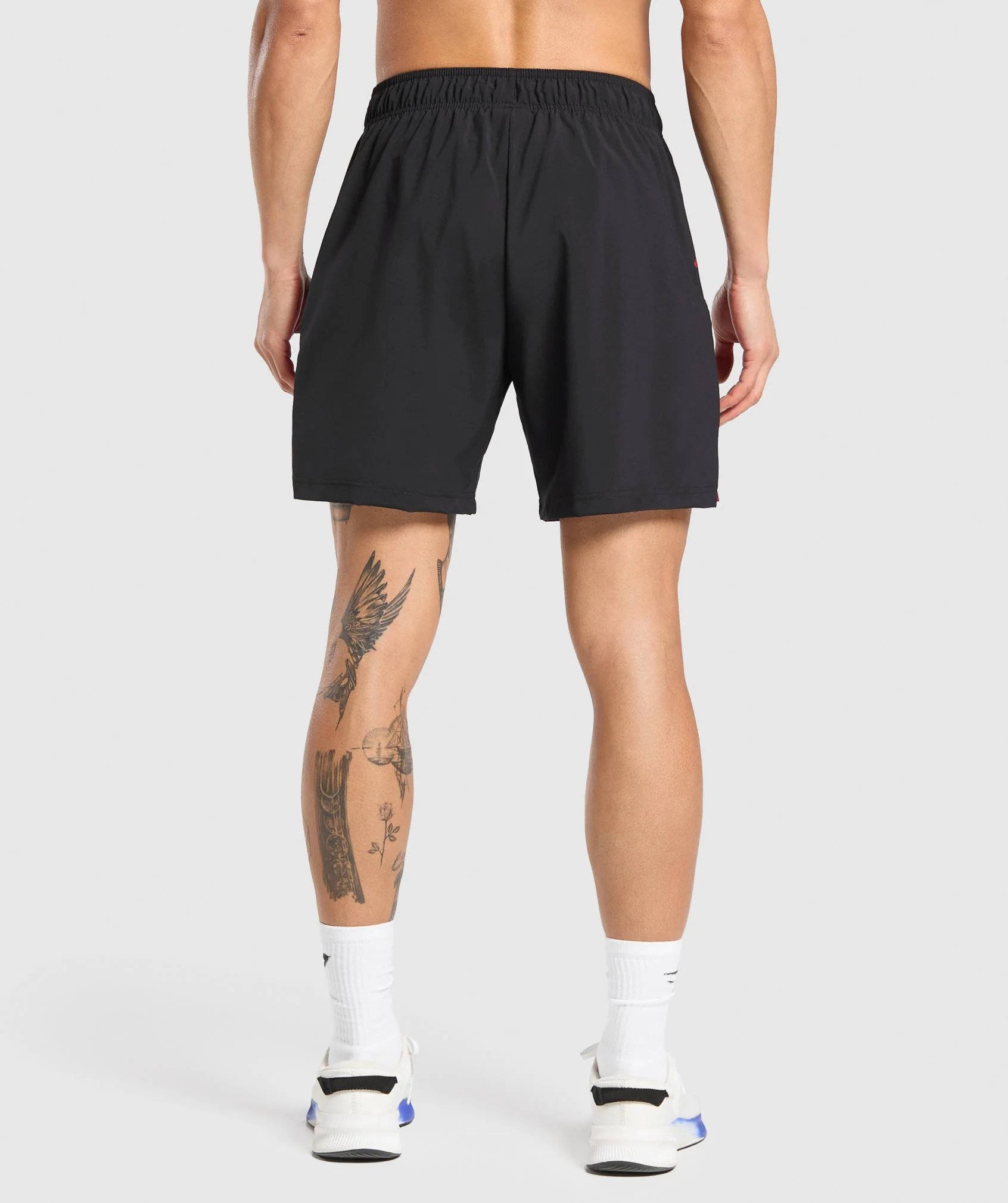 Gymshark Sport 7 Shorts - Black/Conditioning Red