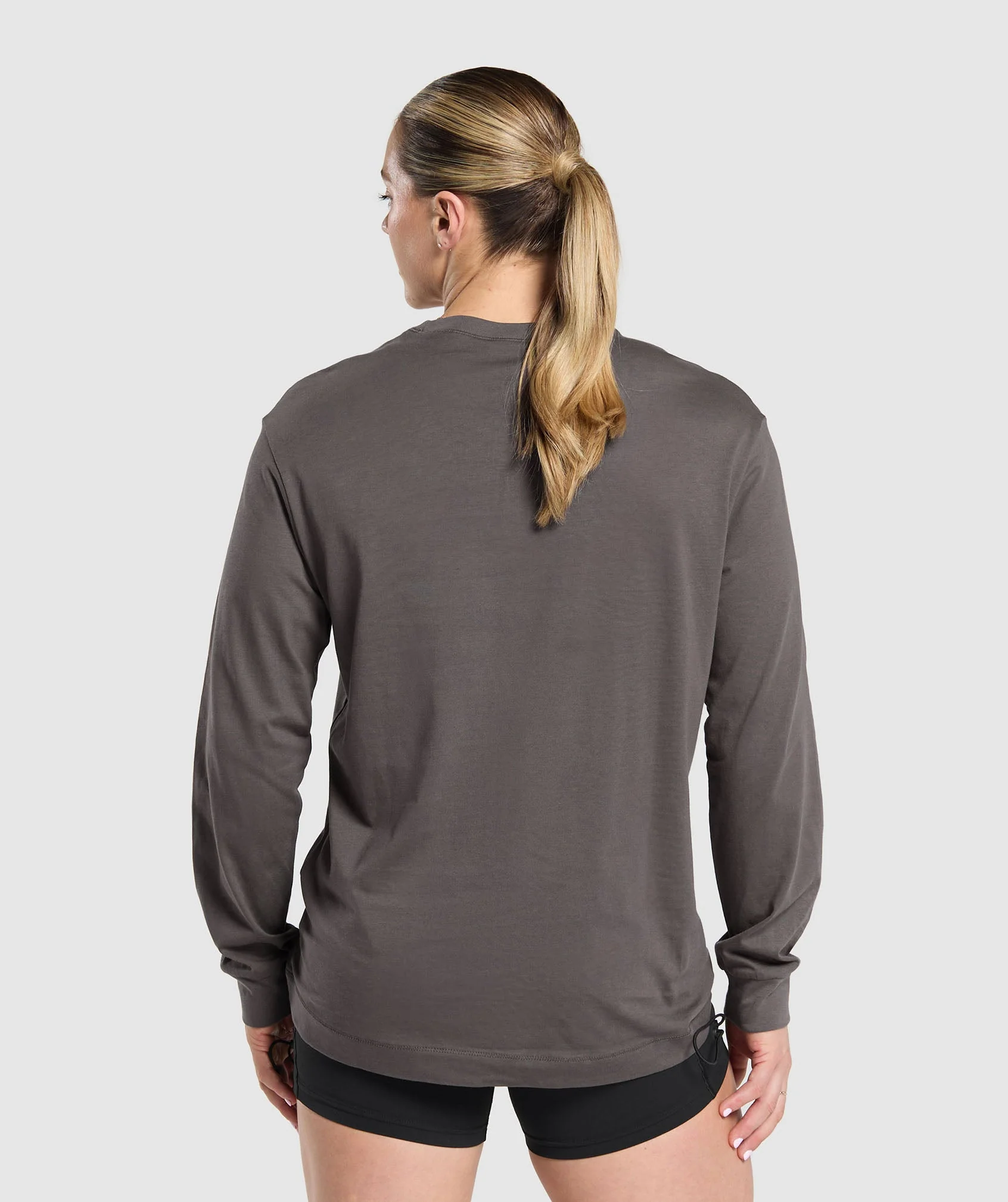 Gymshark Lifting Essentials Long Sleeve Top - Greyed Purple