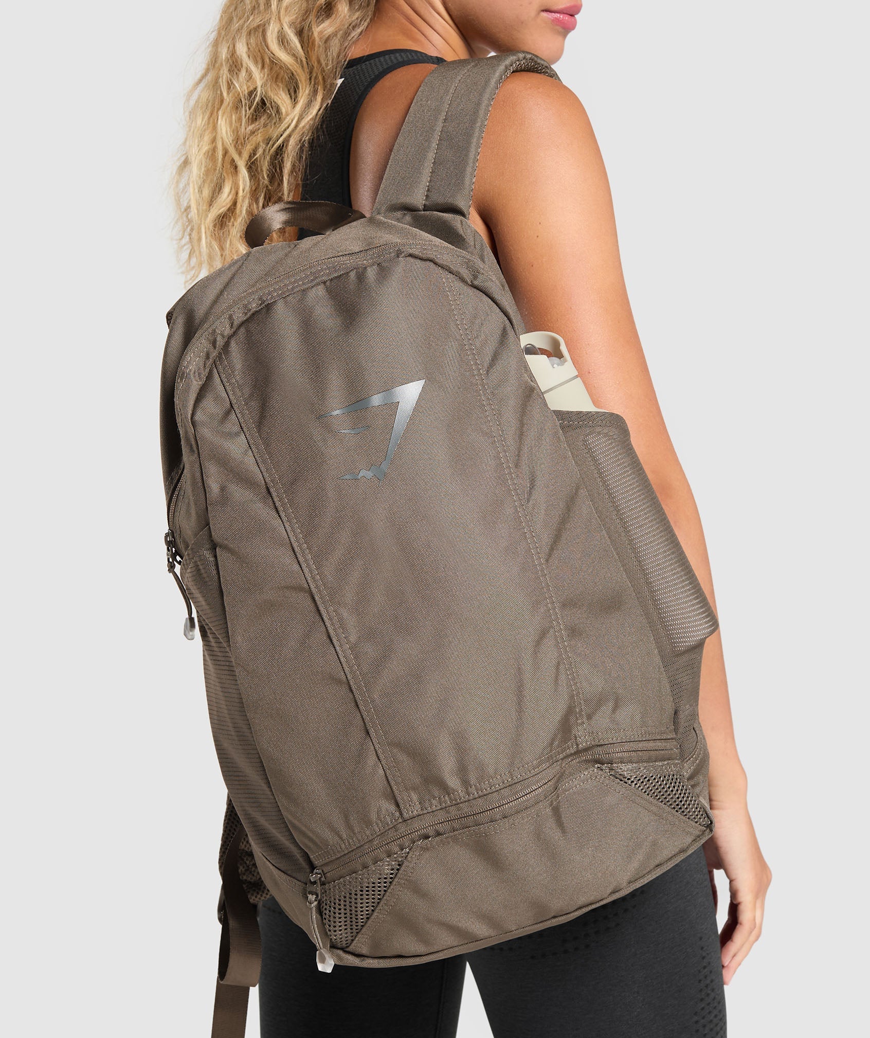 Gymshark Sharkhead Backpack - Camo Brown