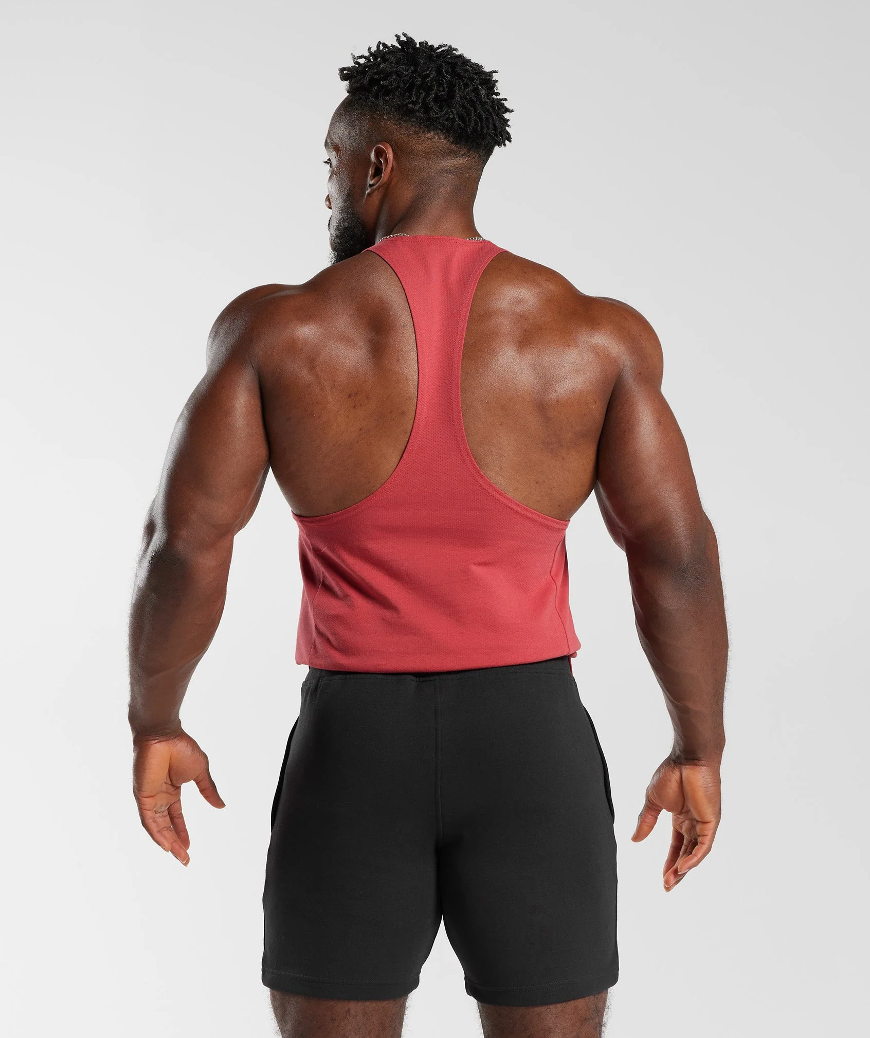 Gymshark React Stringer - Sundried Red