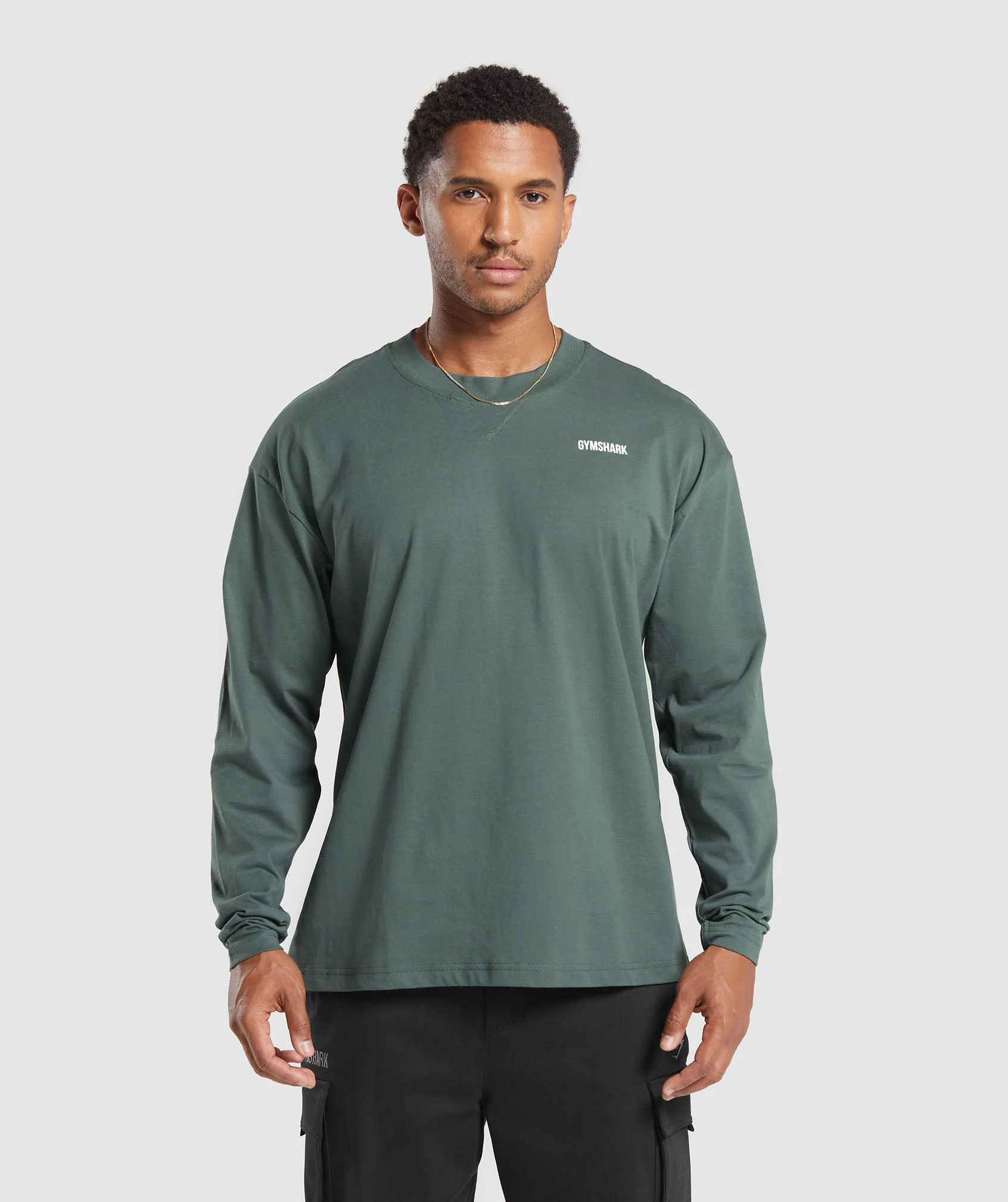 Gymshark Rest Day Sweats Long Sleeve T-Shirt - Slate Teal