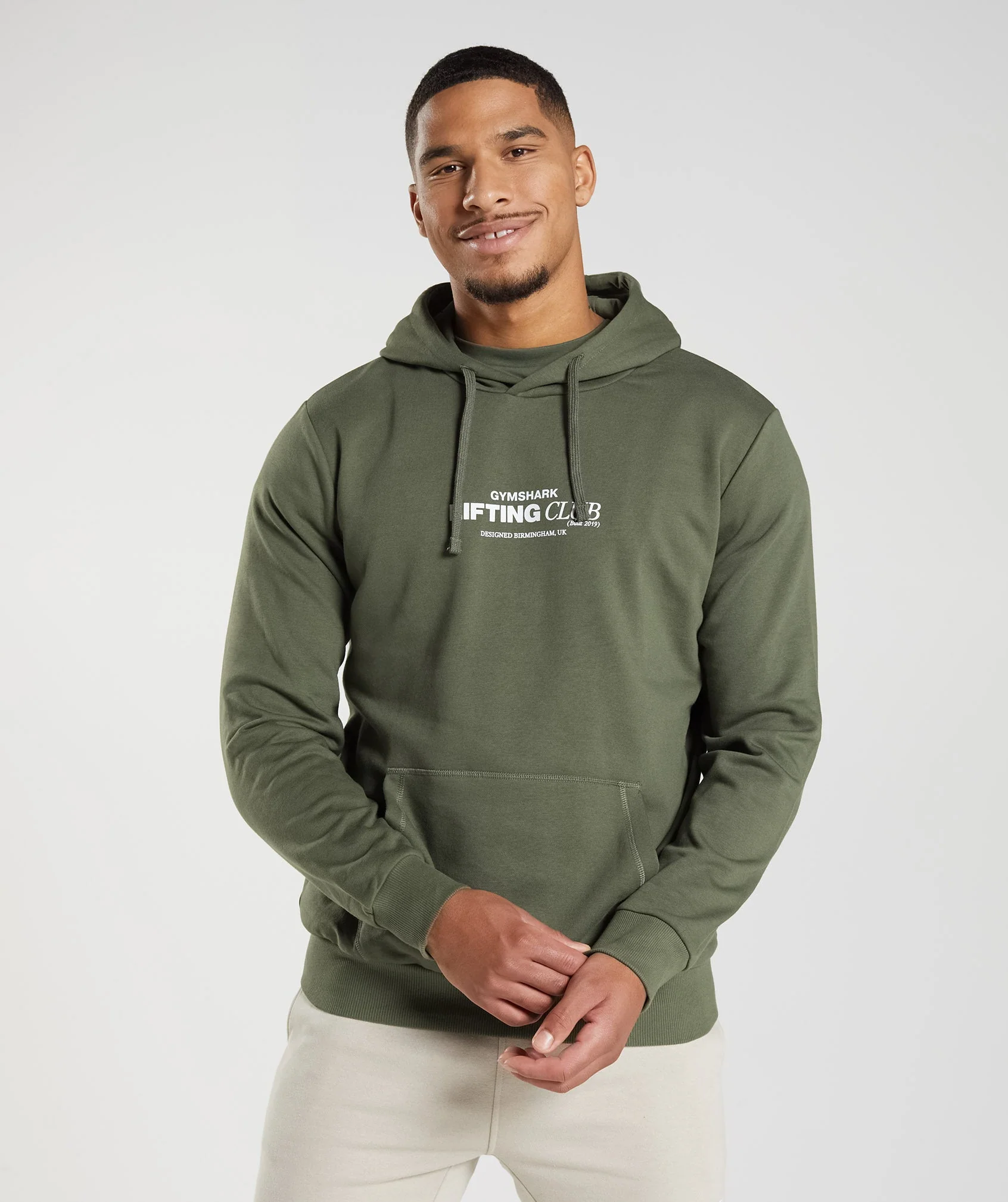 Gymshark Social Club Hoodie - Core Olive