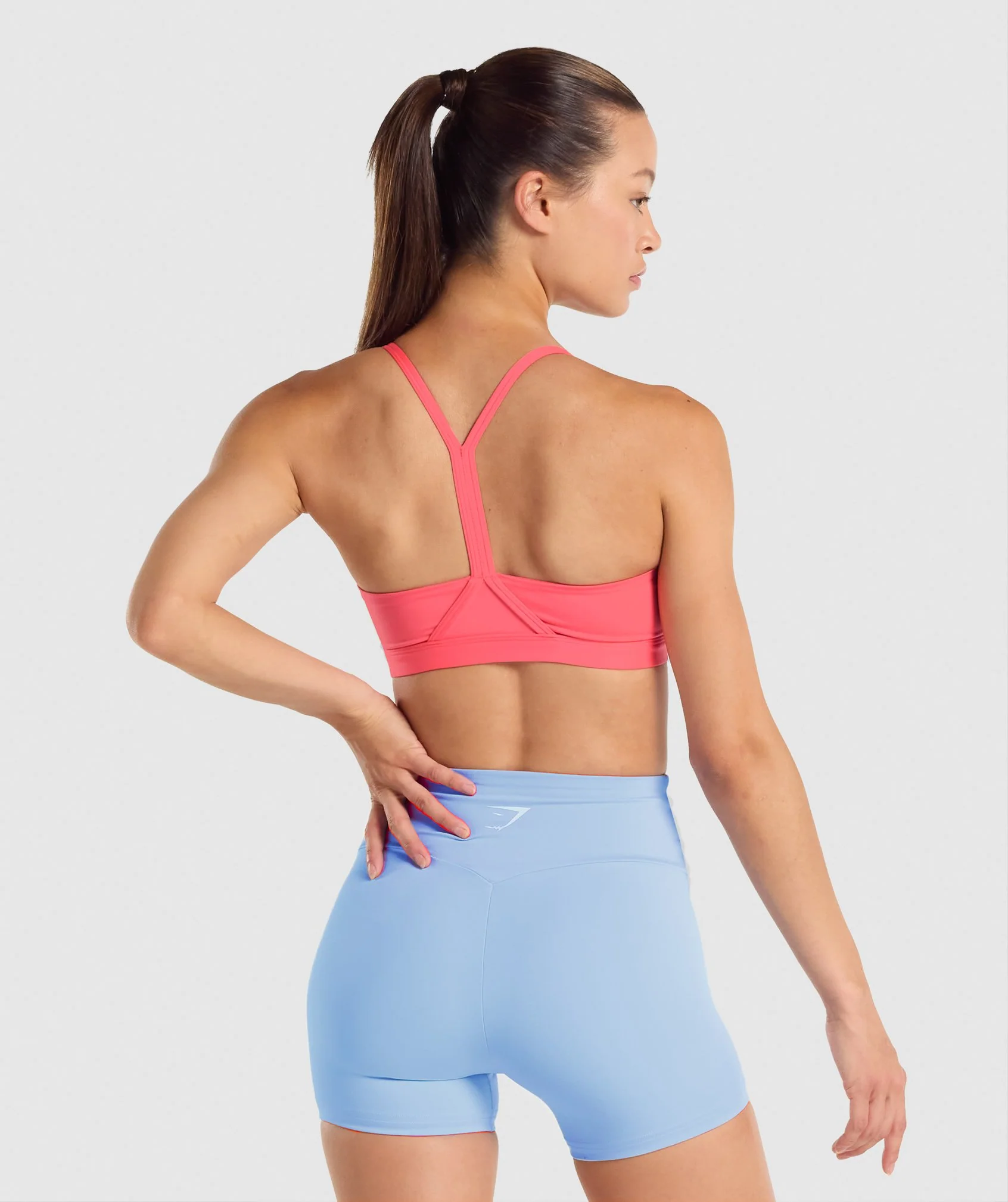 Gymshark V Neck Sports Bra - Pink