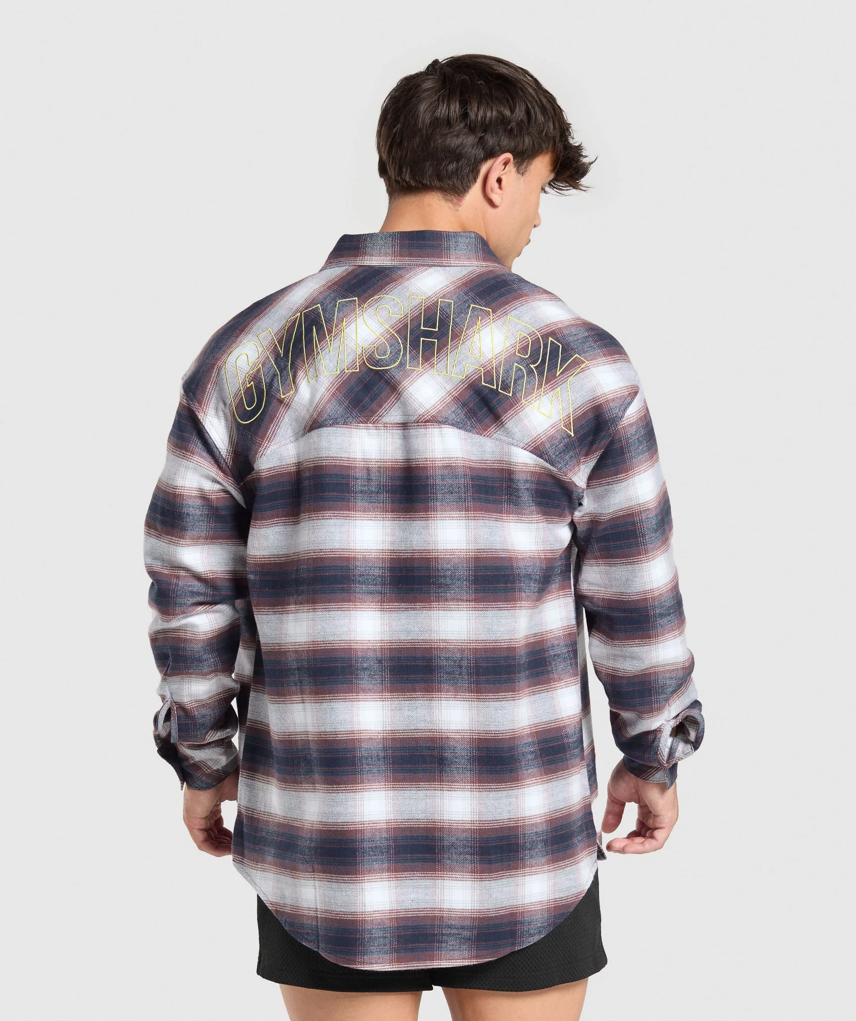 Gymshark Flannel Shirt - Heavy Blue