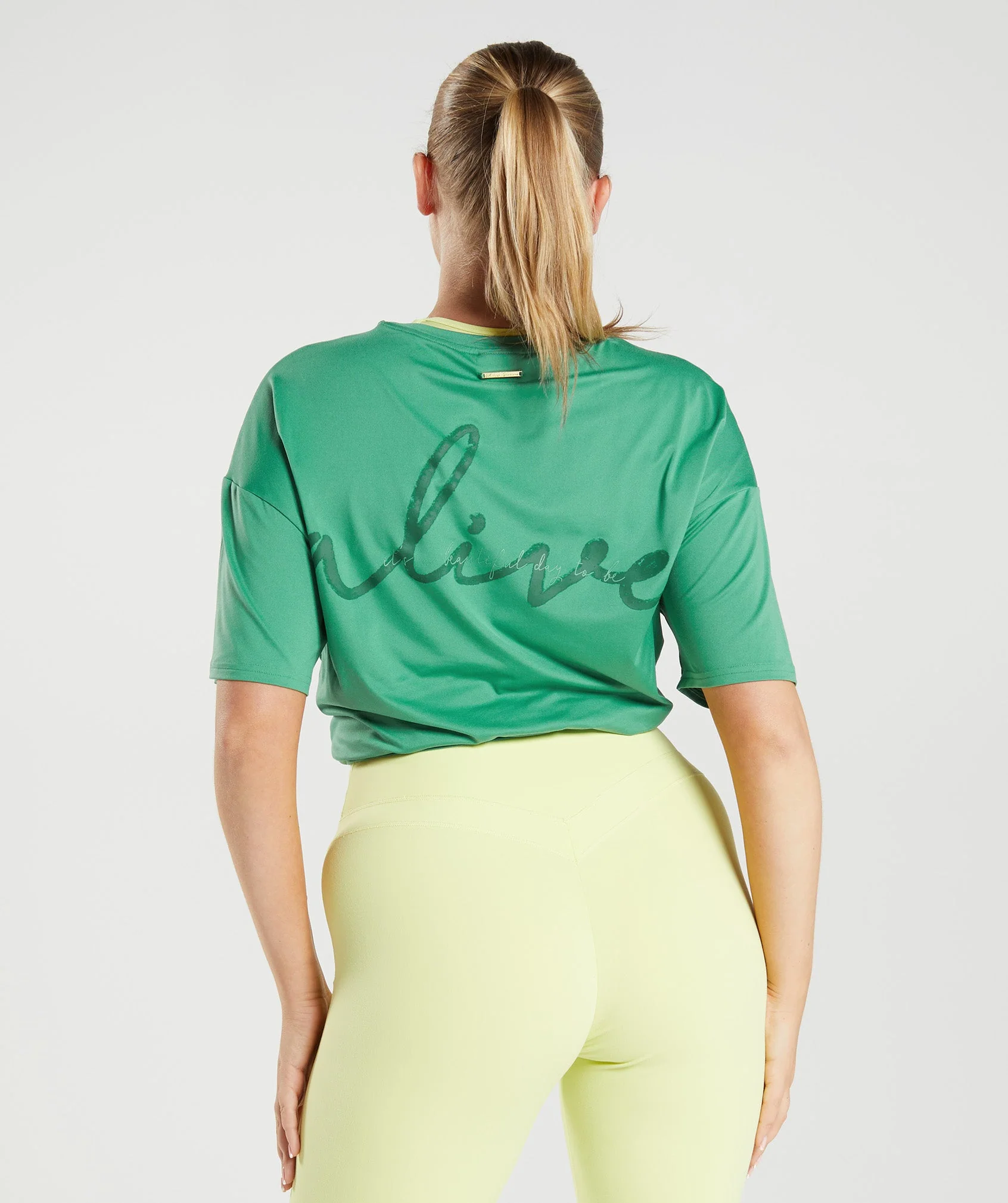 Gymshark Whitney Oversized T-Shirt - Palm Green