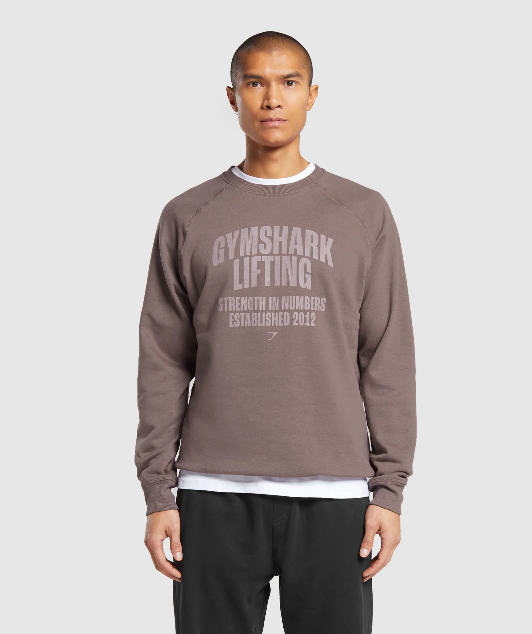 Gymshark Gymshark Lifting Crew - Walnut Mauve