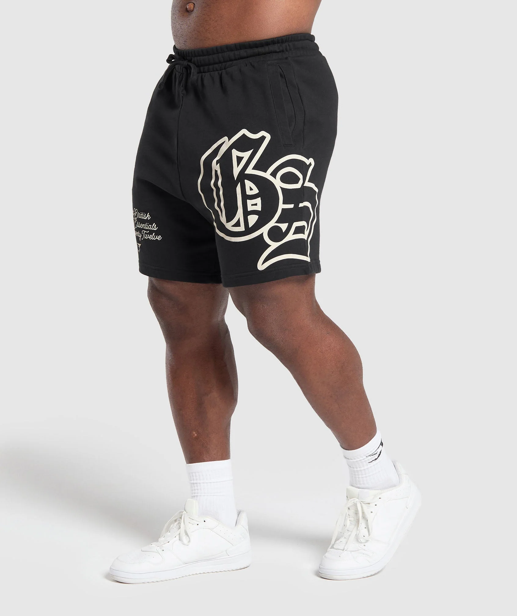 Gymshark Varsity Graphic Shorts - Black