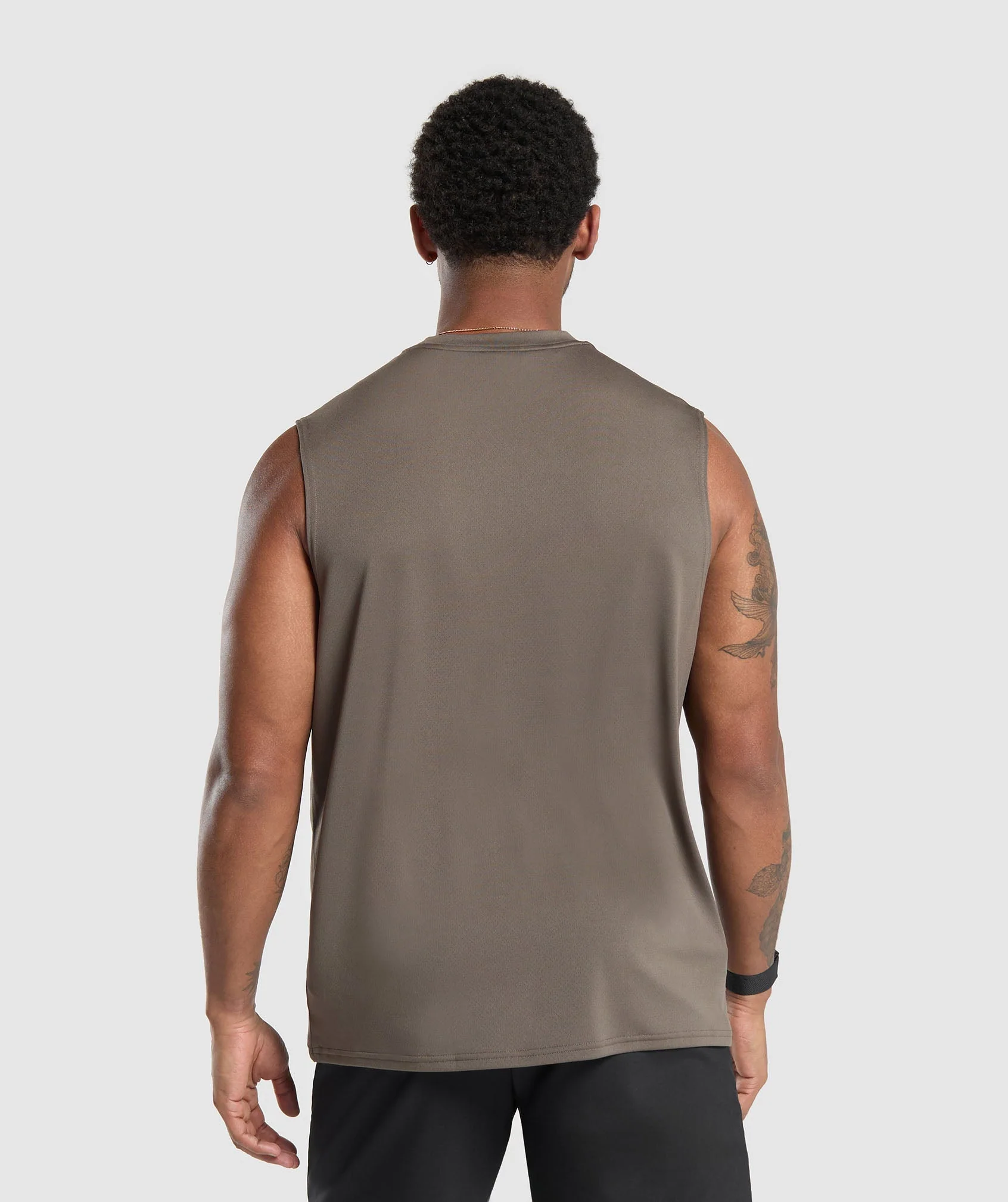 Gymshark Oversized Performance Tank - Camo Brown