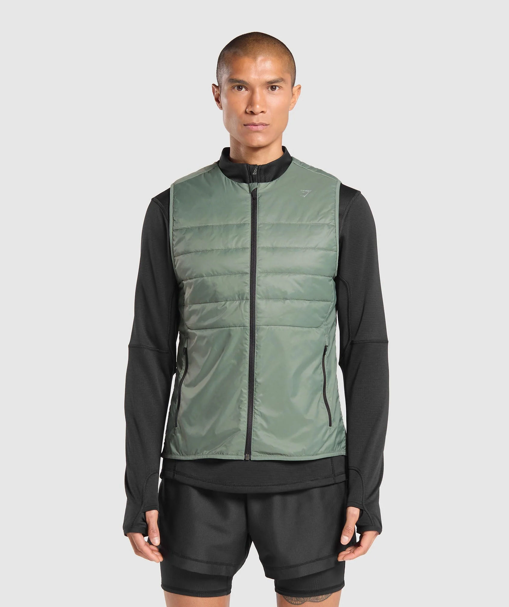 Gymshark Running Gilet - Unit Green