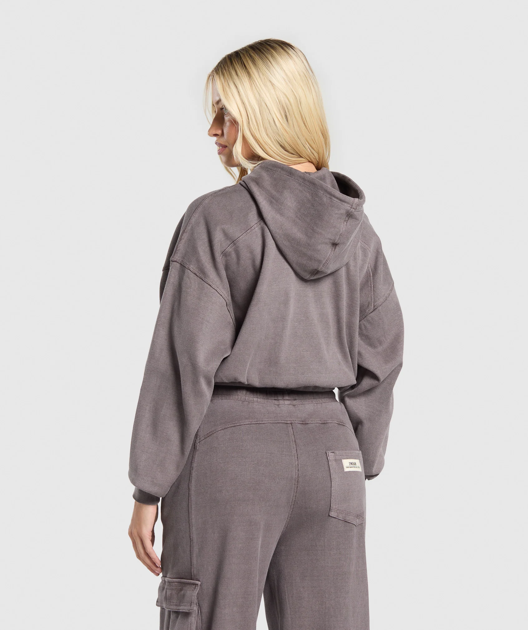 Gymshark Rest Day Ribbed Hoodie - Brushed Purple