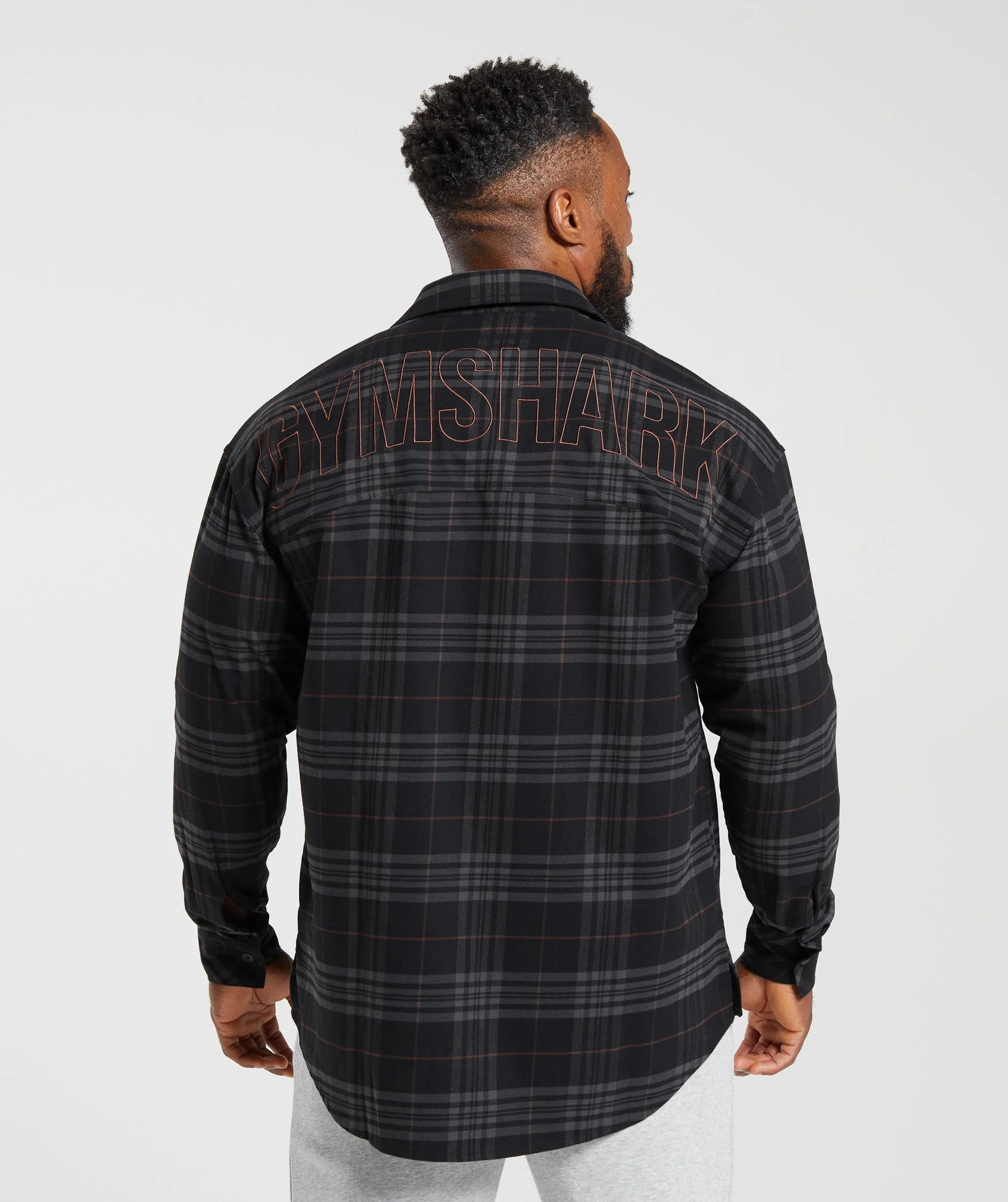 Gymshark Check Shirt - Black