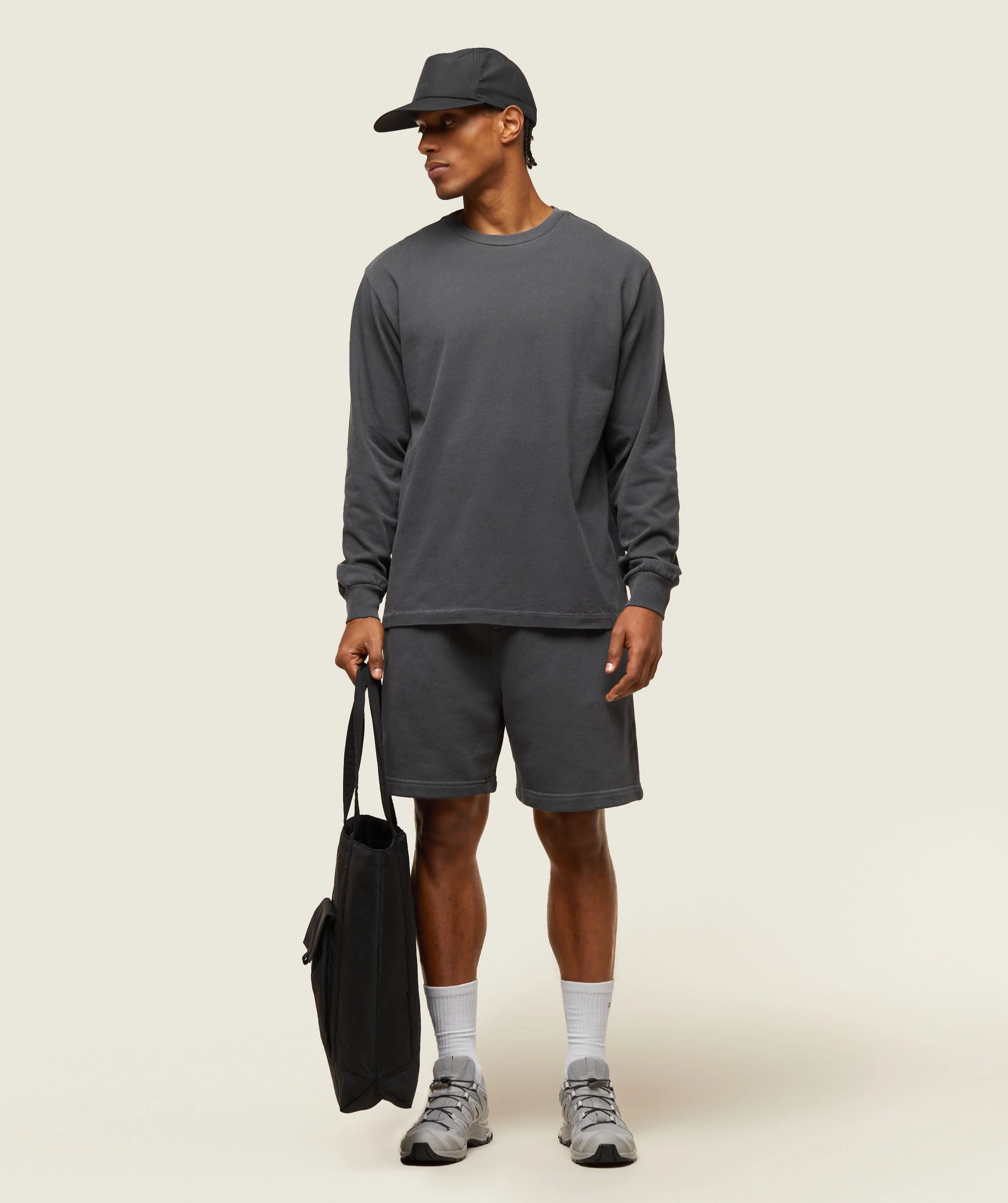 Gymshark everywear Relaxed Long Sleeve Tee - Black