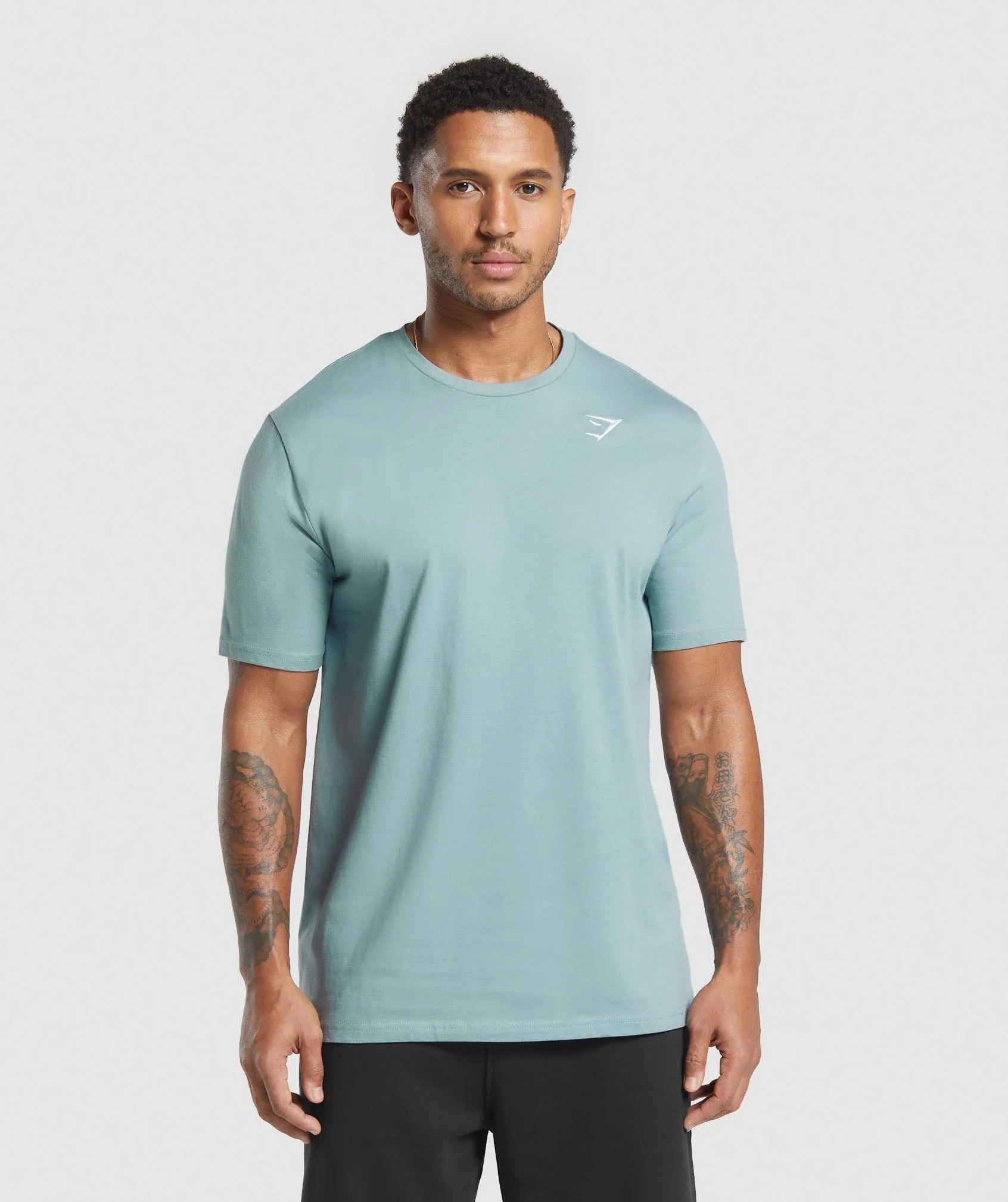 Gymshark Crest T-Shirt - Rest Blue
