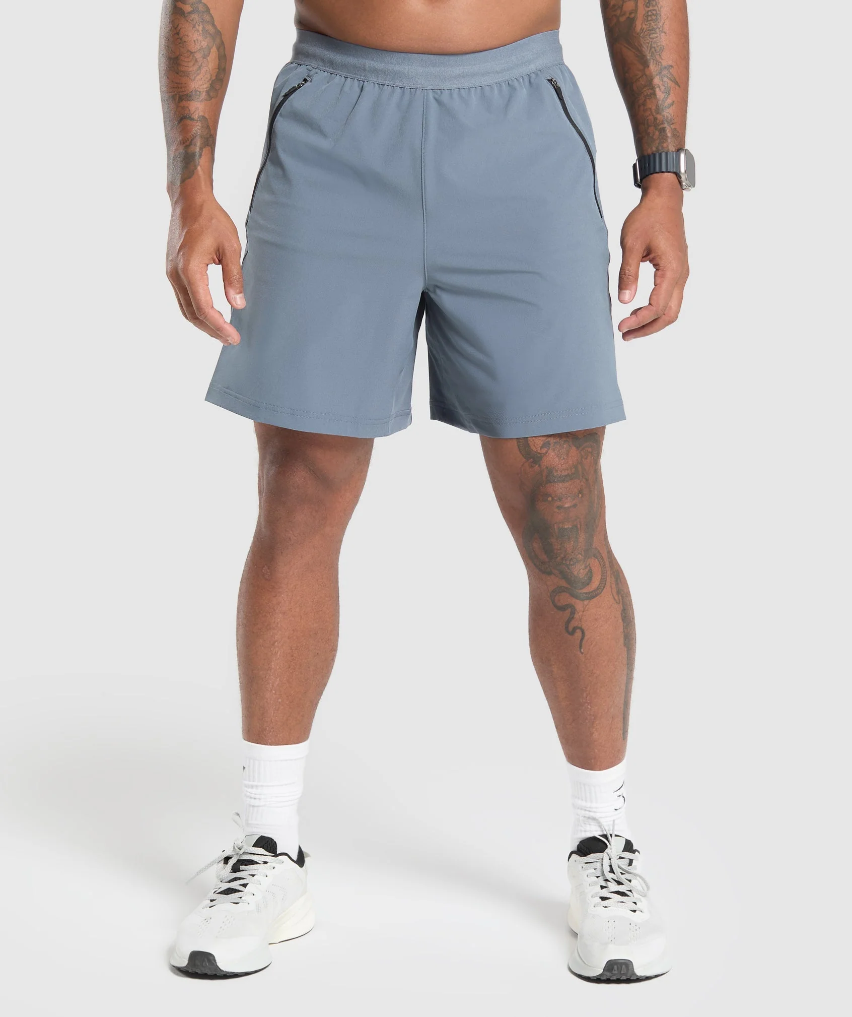 Gymshark Apex 7 Hybrid Shorts - Iron Blue