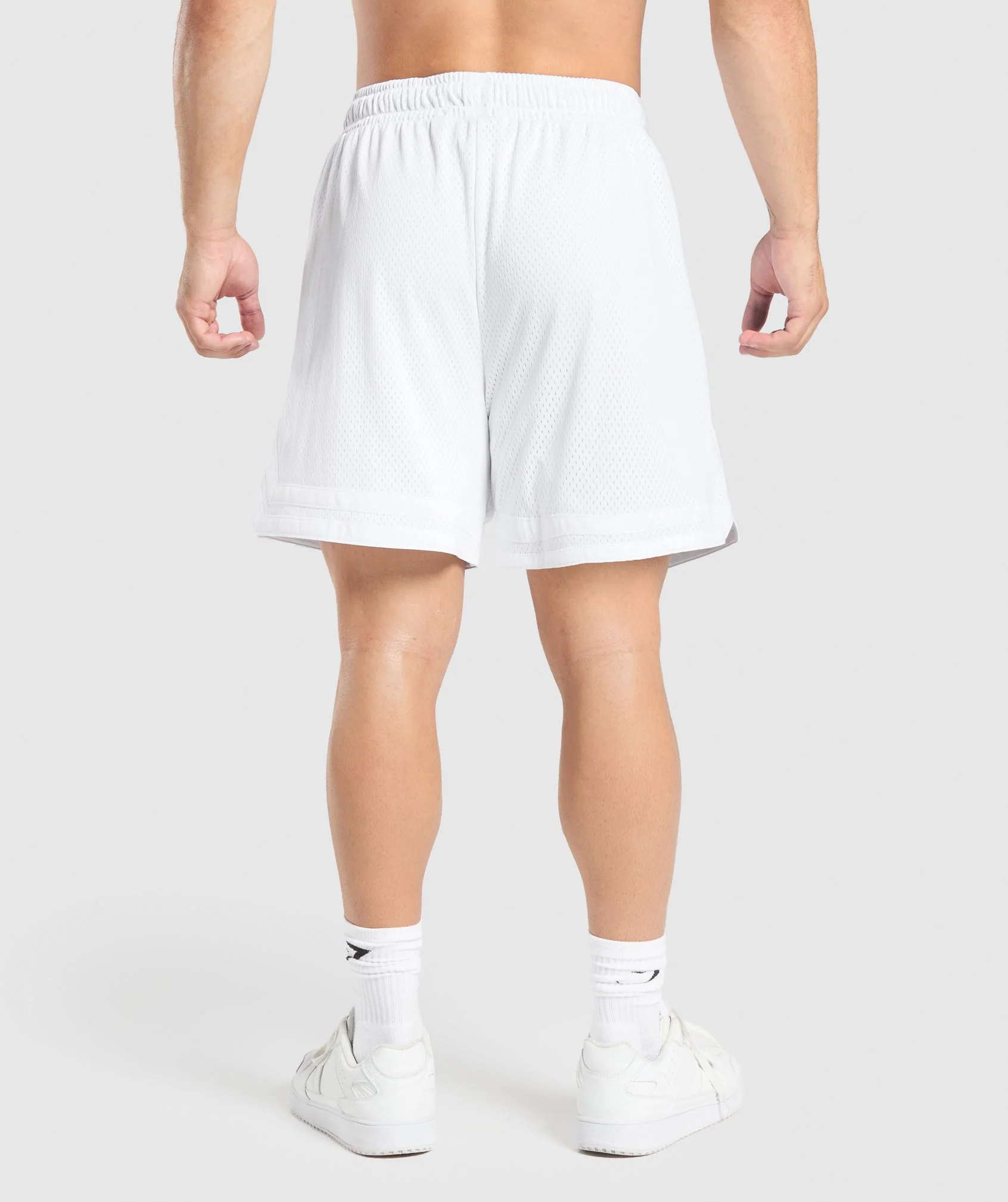 Gymshark Varsity Mesh Shorts - White