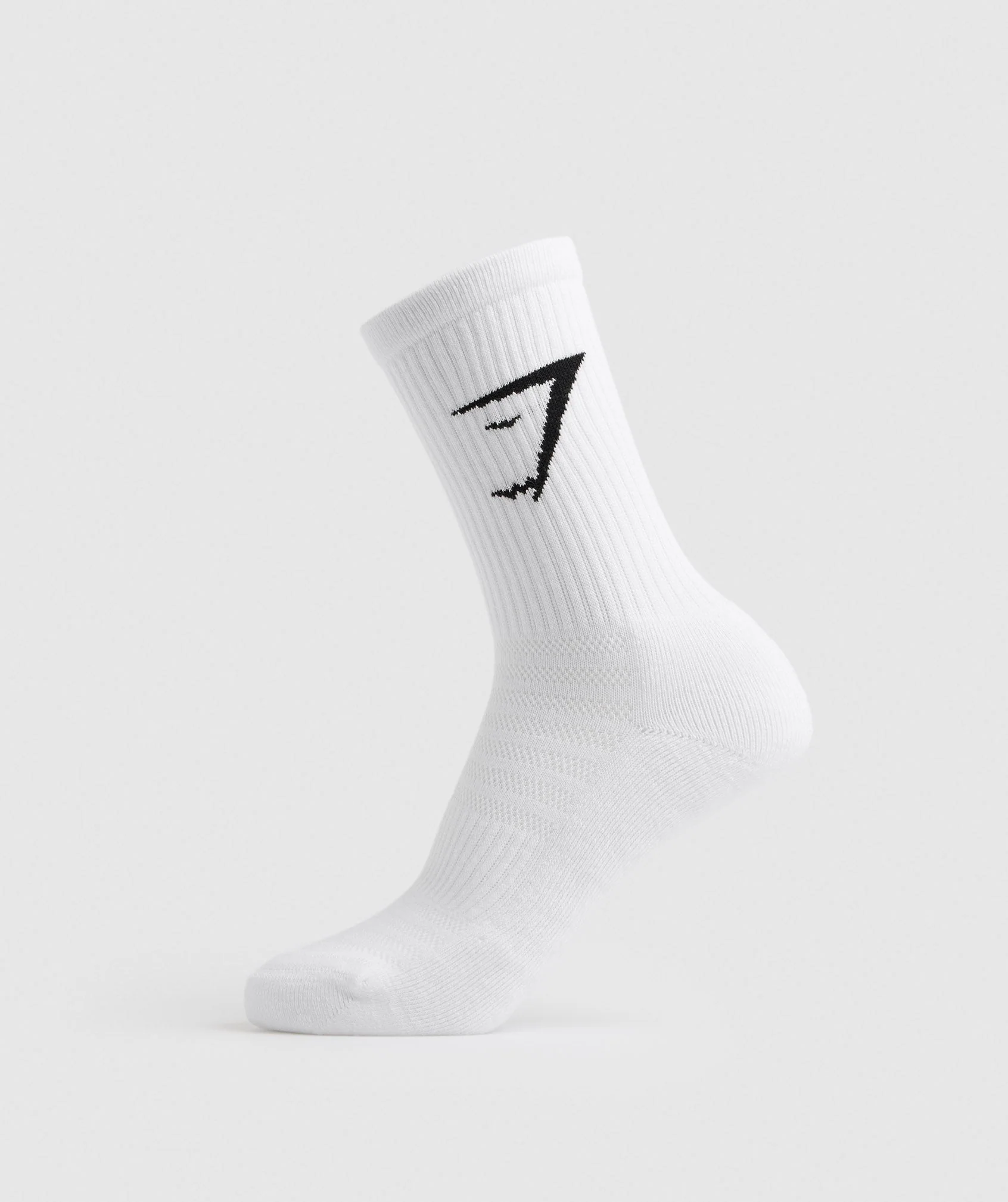 Gymshark Crew Socks 3pk - White