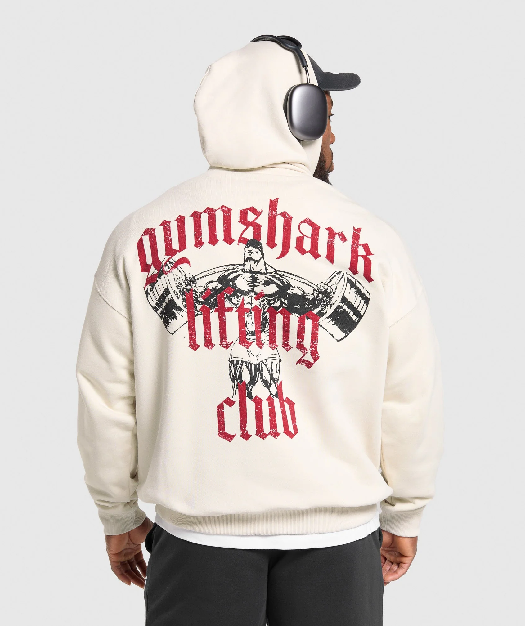 Gymshark Lifting Club Hoodie - Oat White