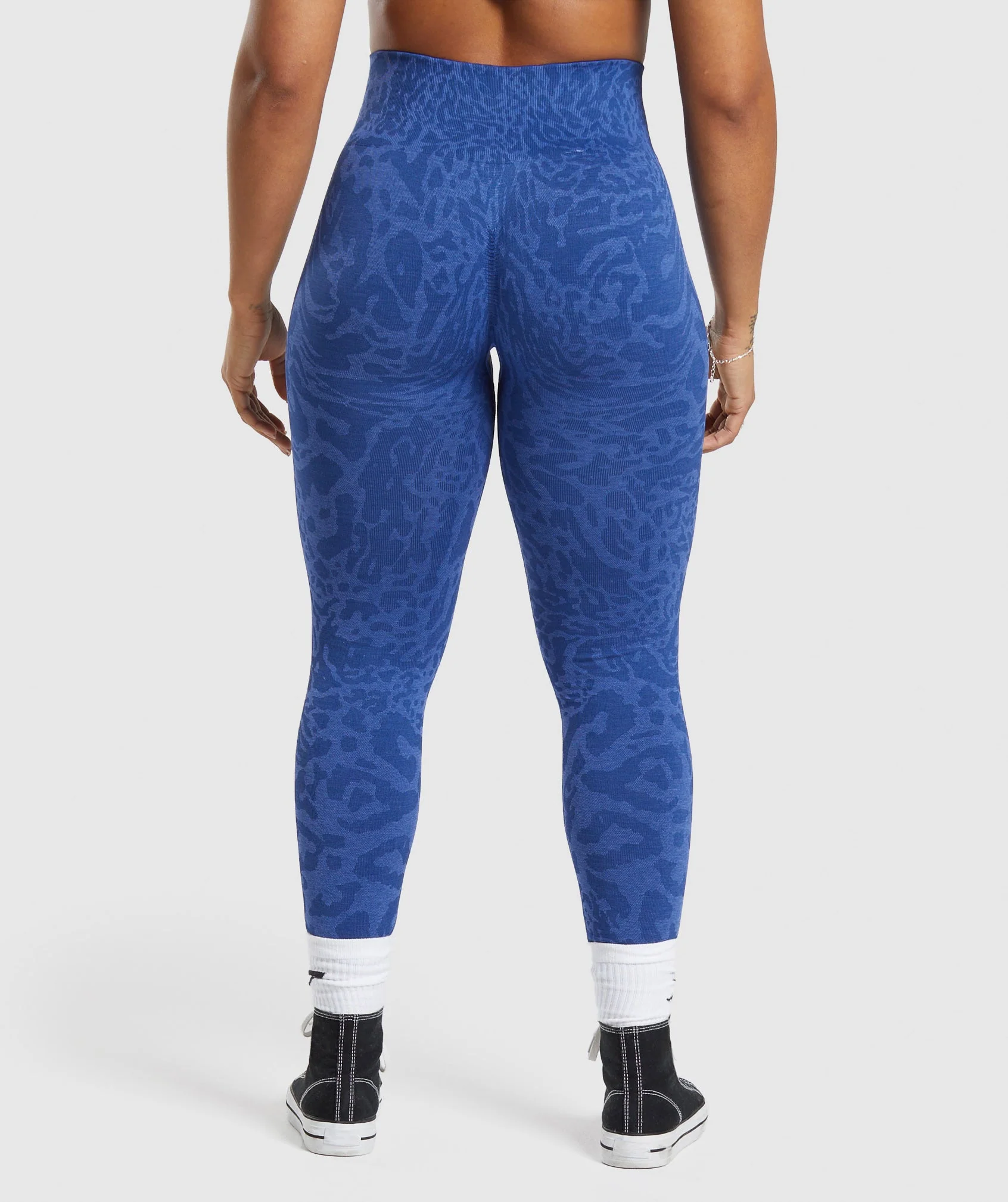 Gymshark Adapt Safari Seamless Leggings - Wave Blue/Iris Blue