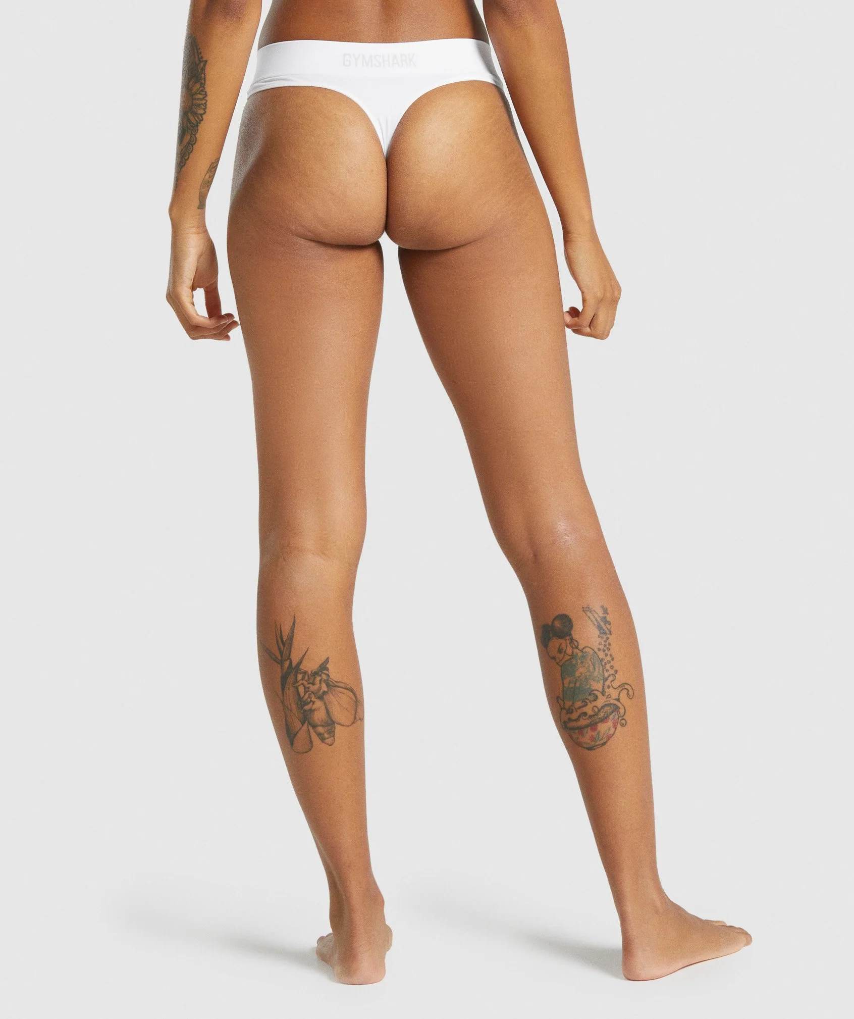 Gymshark Seamless Thong - White
