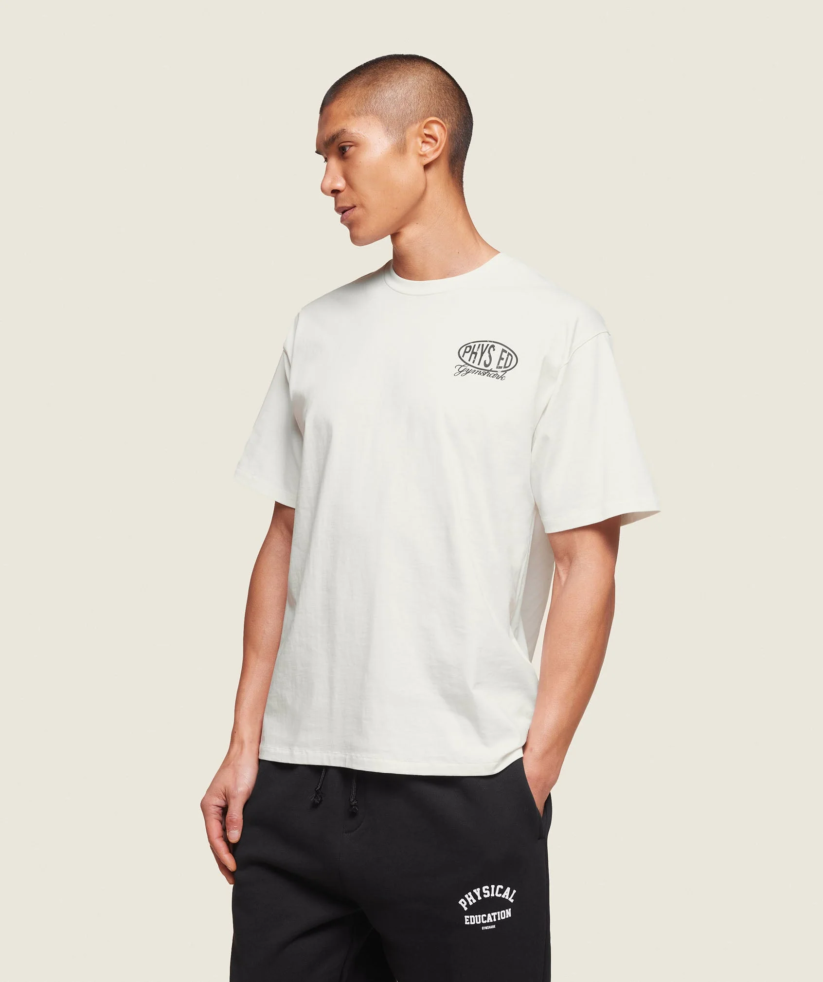 Gymshark Phys Ed T-Shirt - Soft White