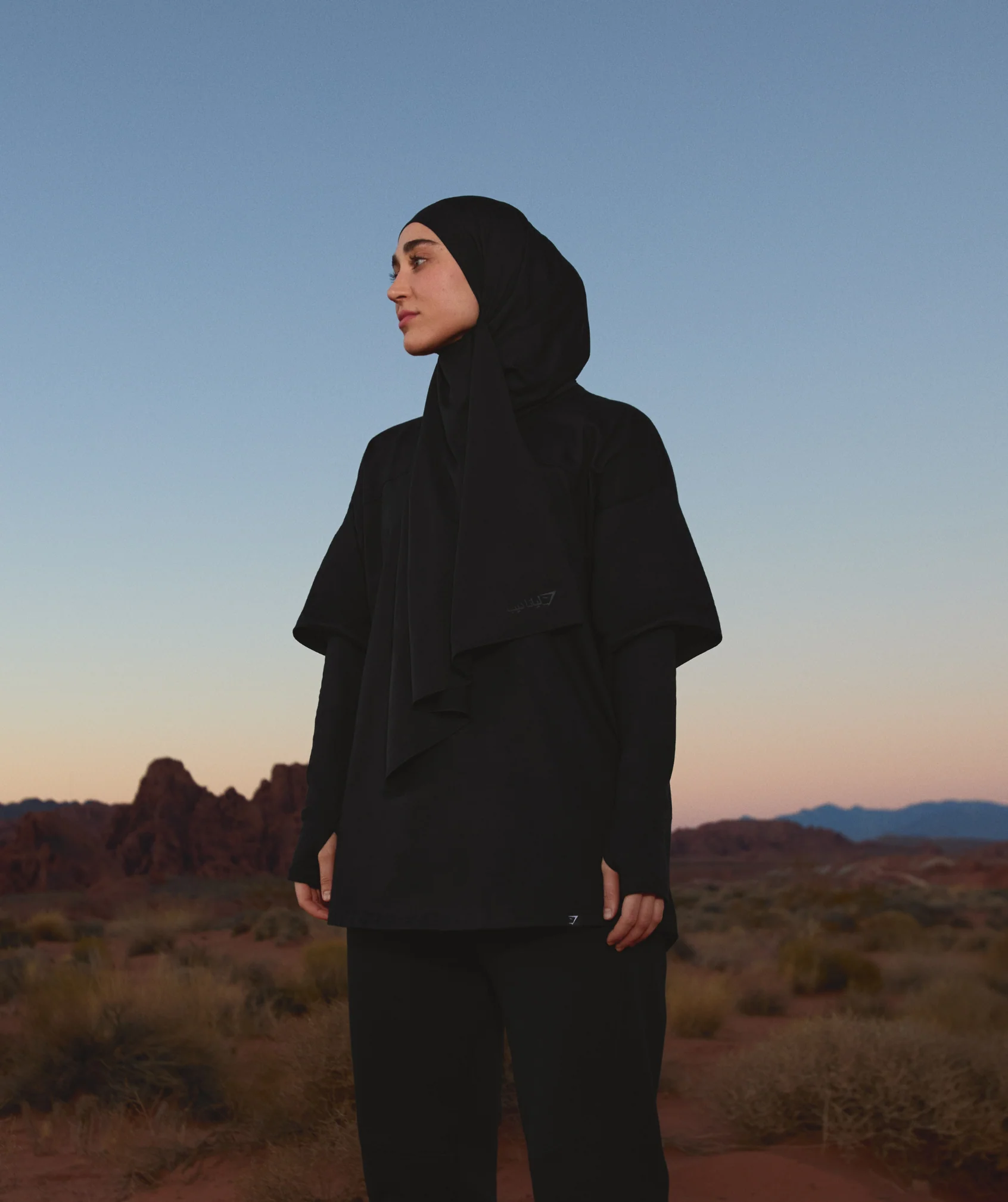 Gymshark GS x Leana Deeb Hijab Wrap - Black